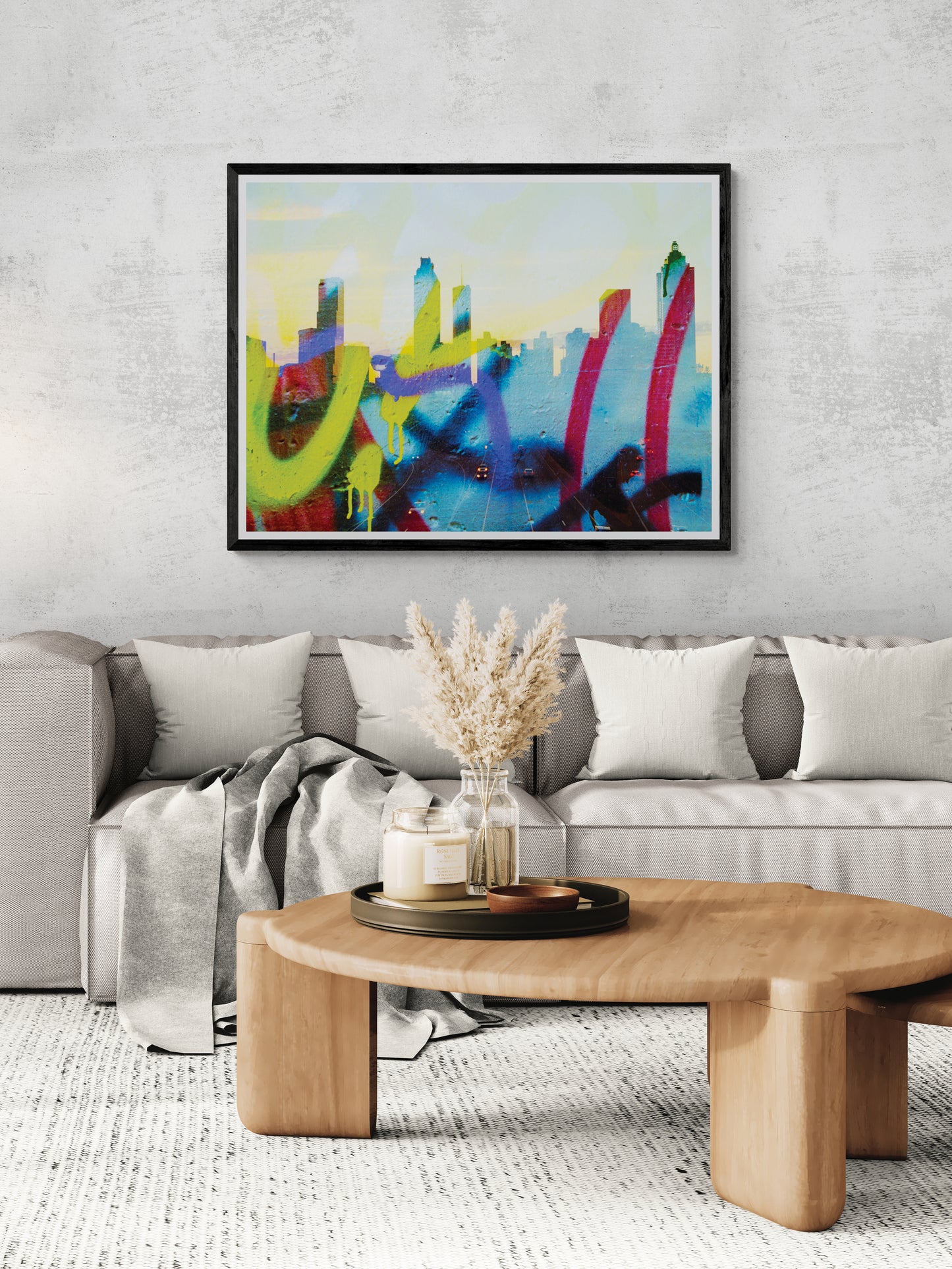 Graffiti Atlanta Skyline