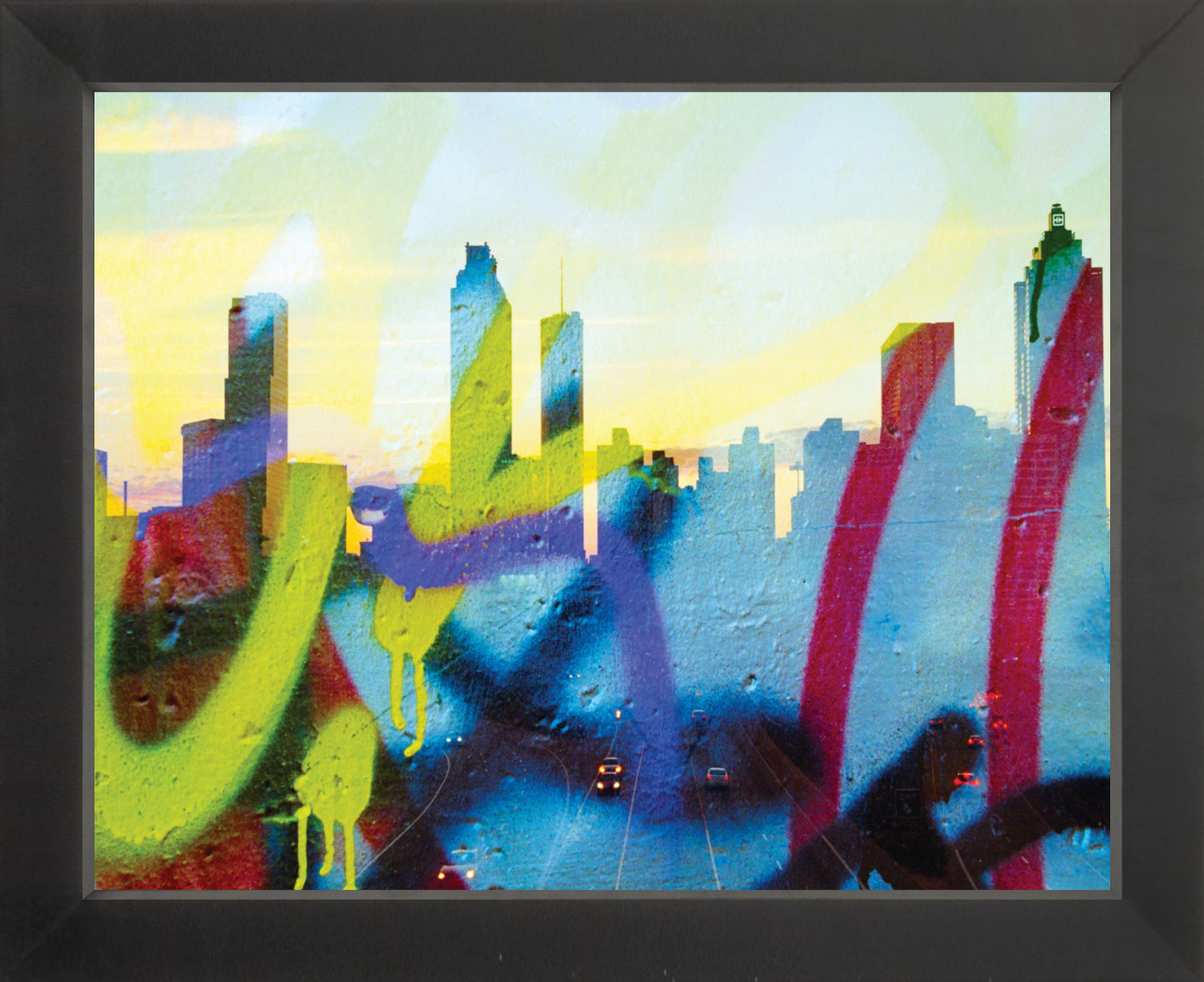 Graffiti Atlanta Skyline