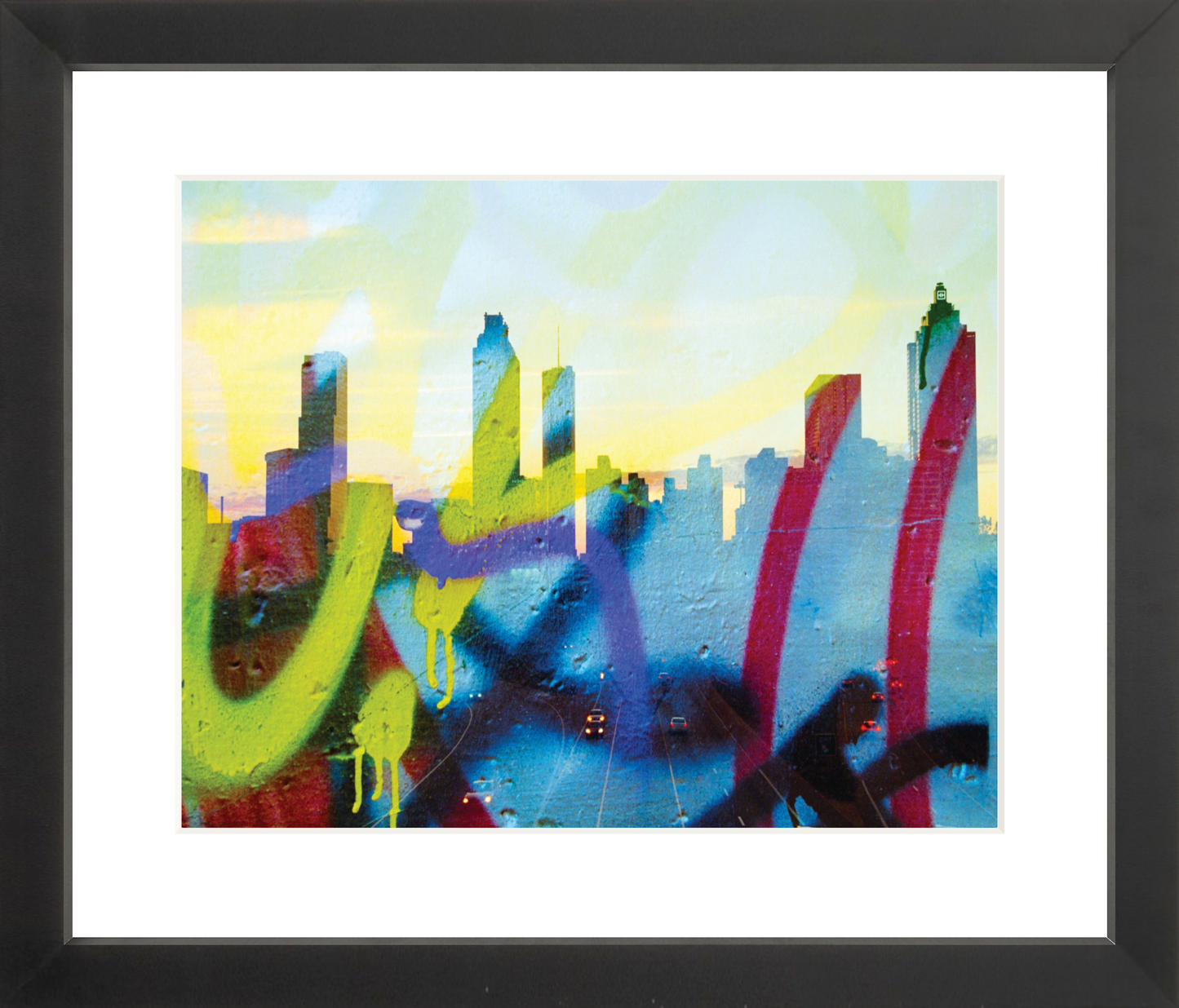 Graffiti Atlanta Skyline