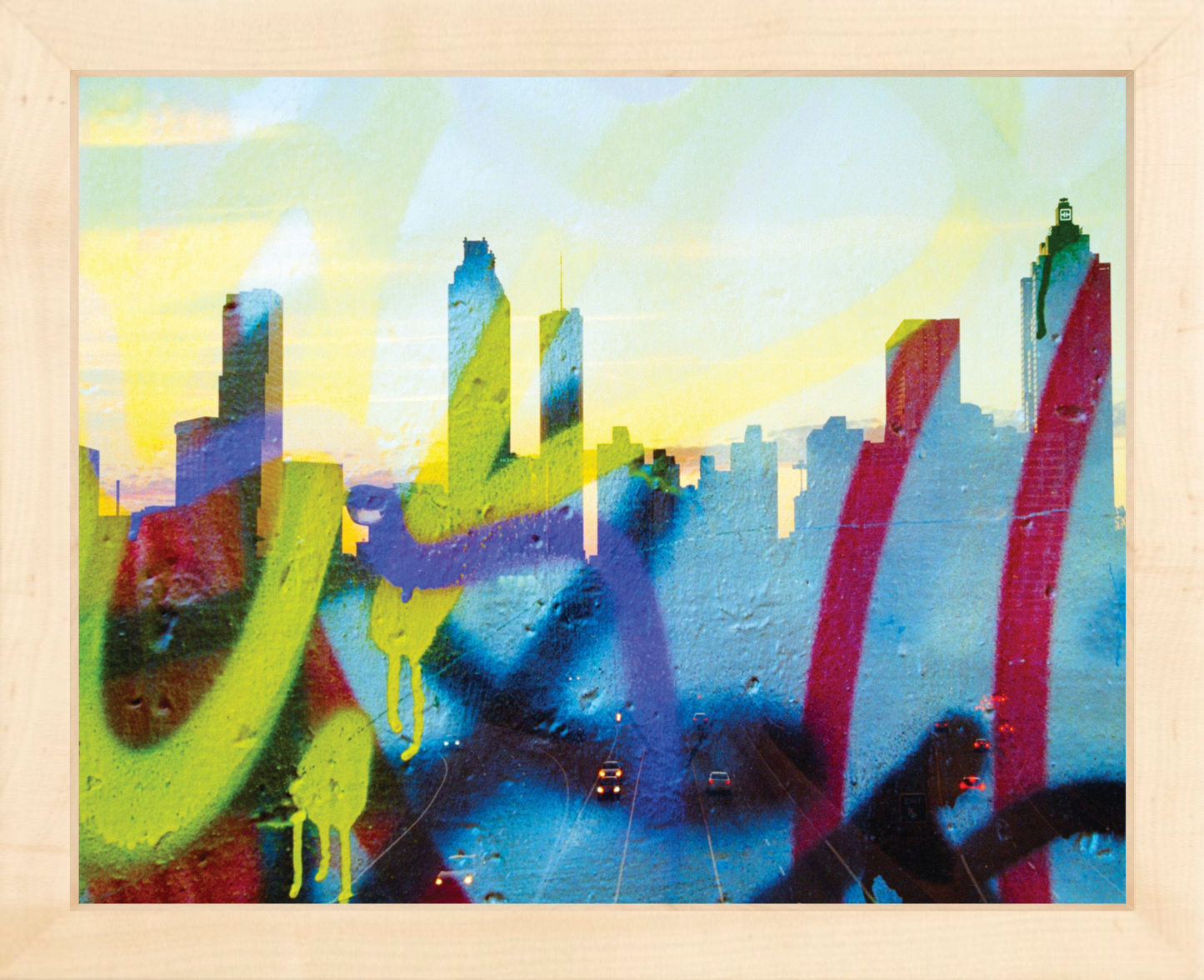 Graffiti Atlanta Skyline