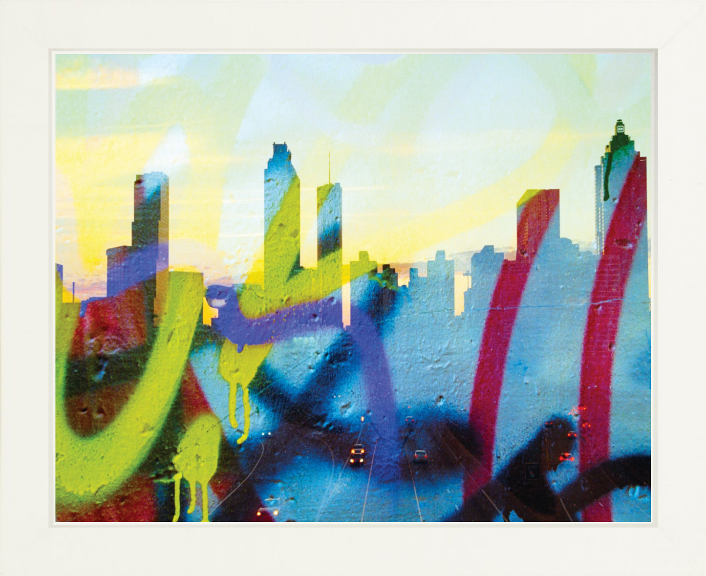 Graffiti Atlanta Skyline