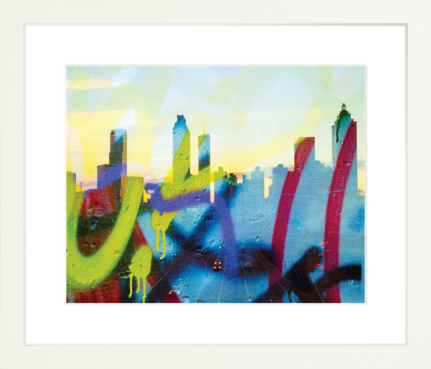 Graffiti Atlanta Skyline