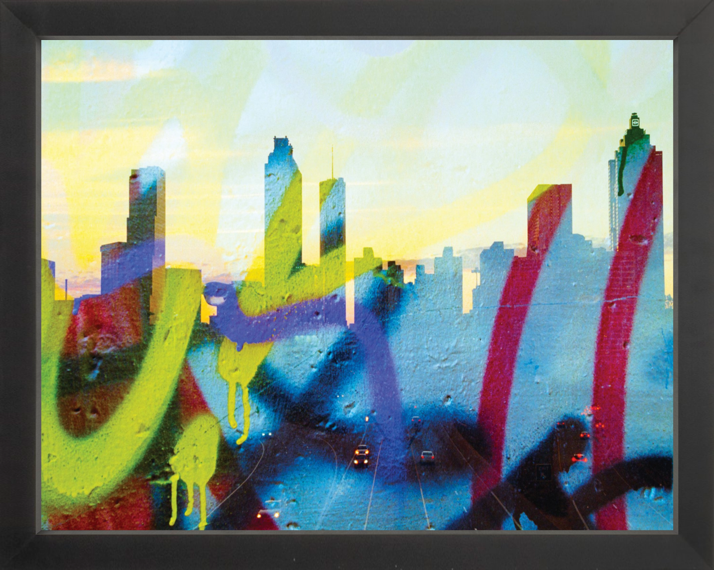 Graffiti Atlanta Skyline