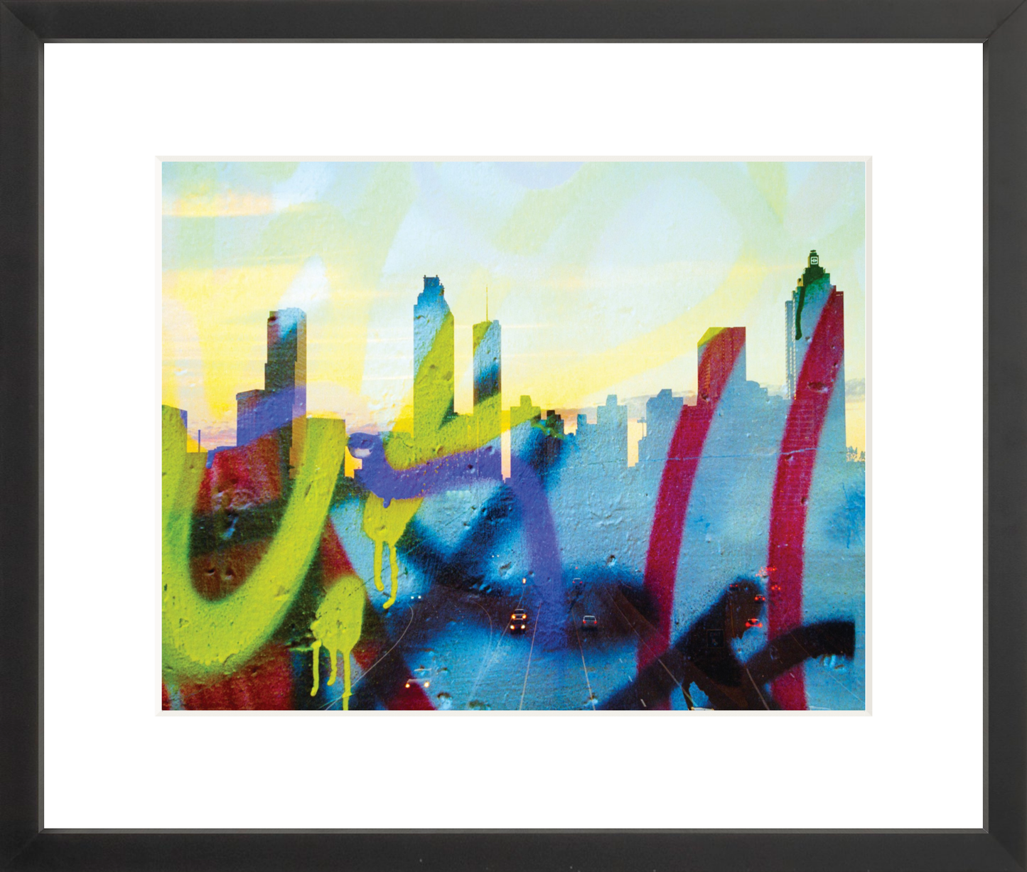 Graffiti Atlanta Skyline