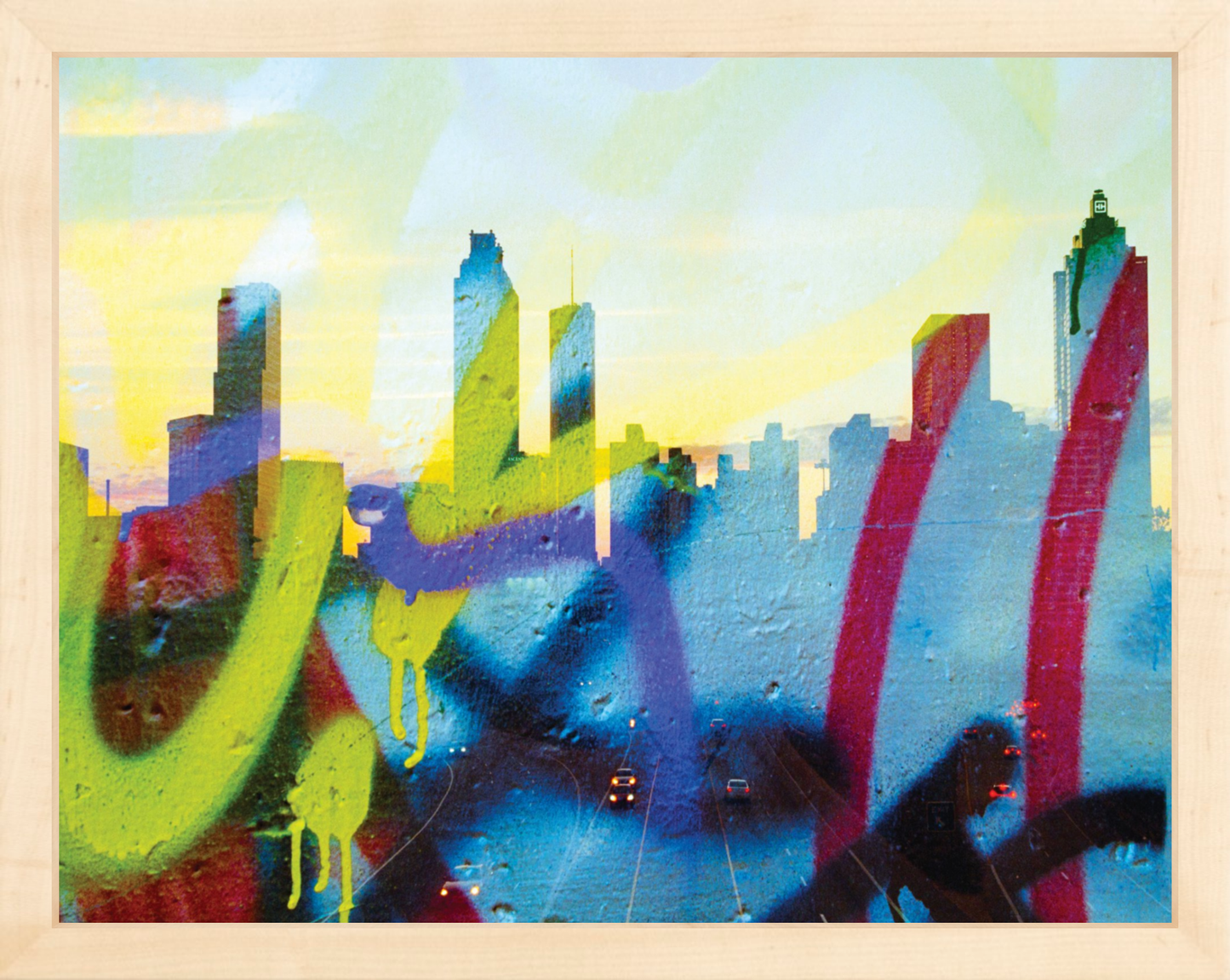 Graffiti Atlanta Skyline