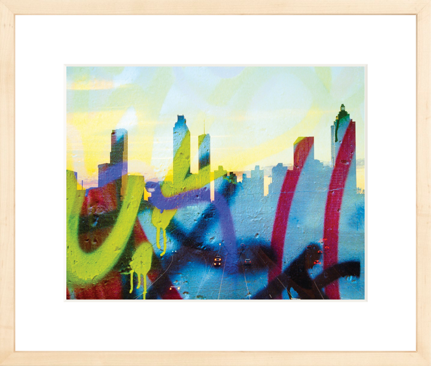 Graffiti Atlanta Skyline