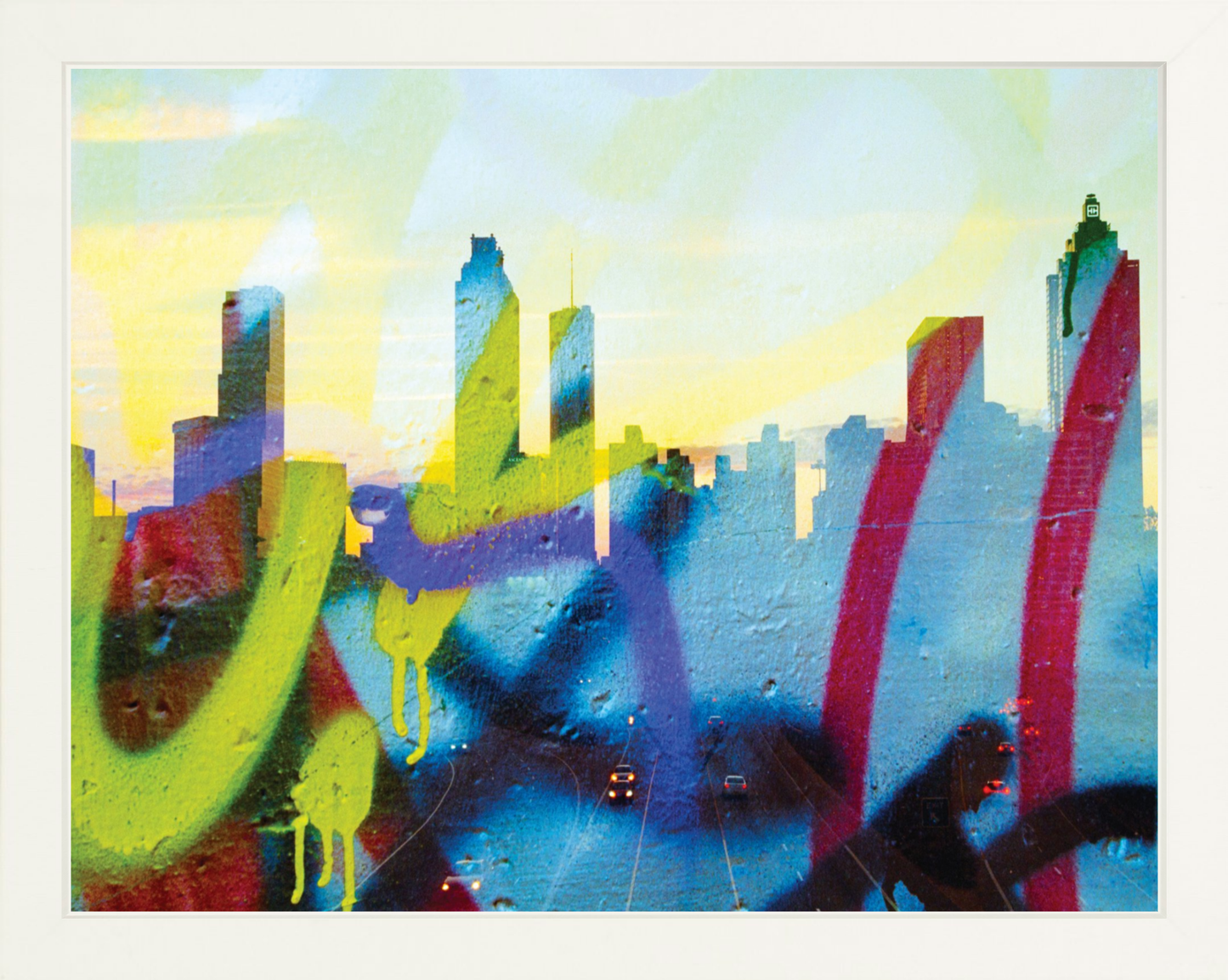 Graffiti Atlanta Skyline