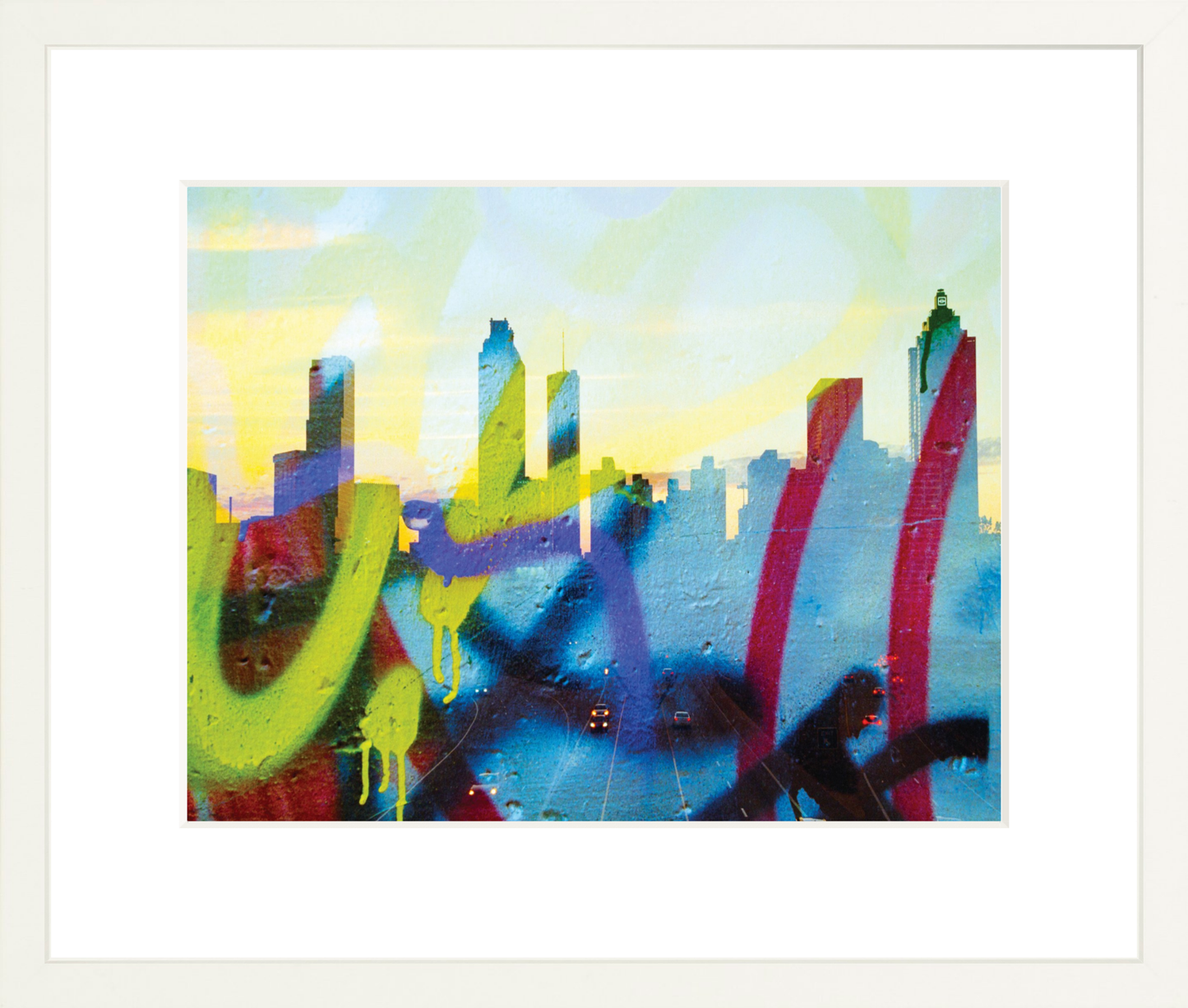 Graffiti Atlanta Skyline