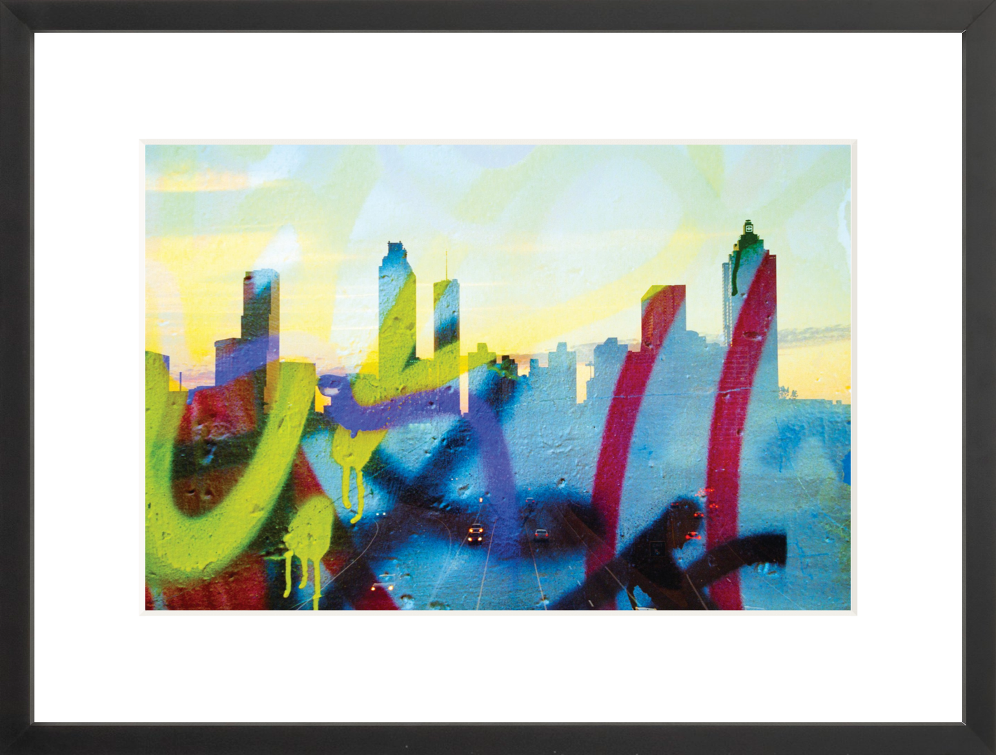 Graffiti Atlanta Skyline