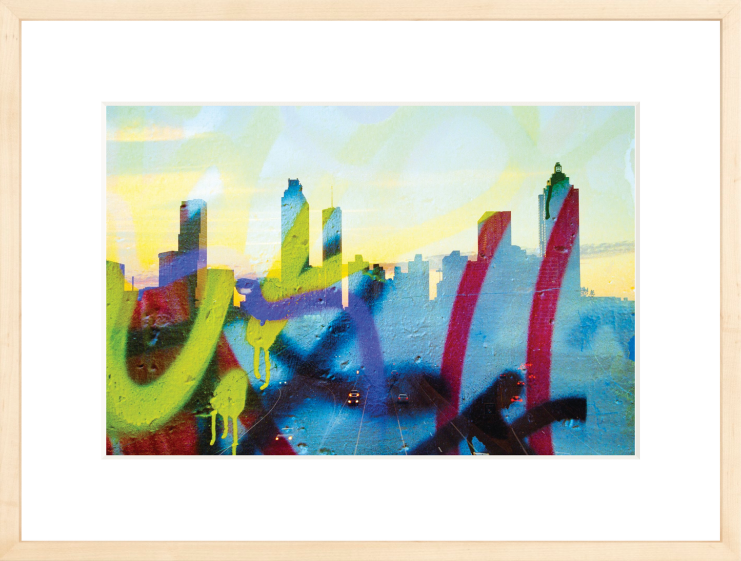 Graffiti Atlanta Skyline