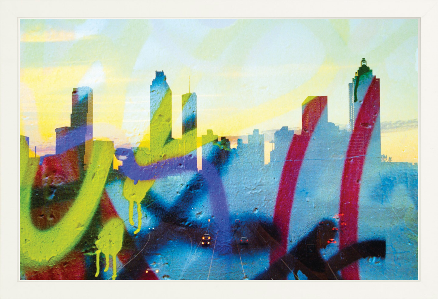 Graffiti Atlanta Skyline