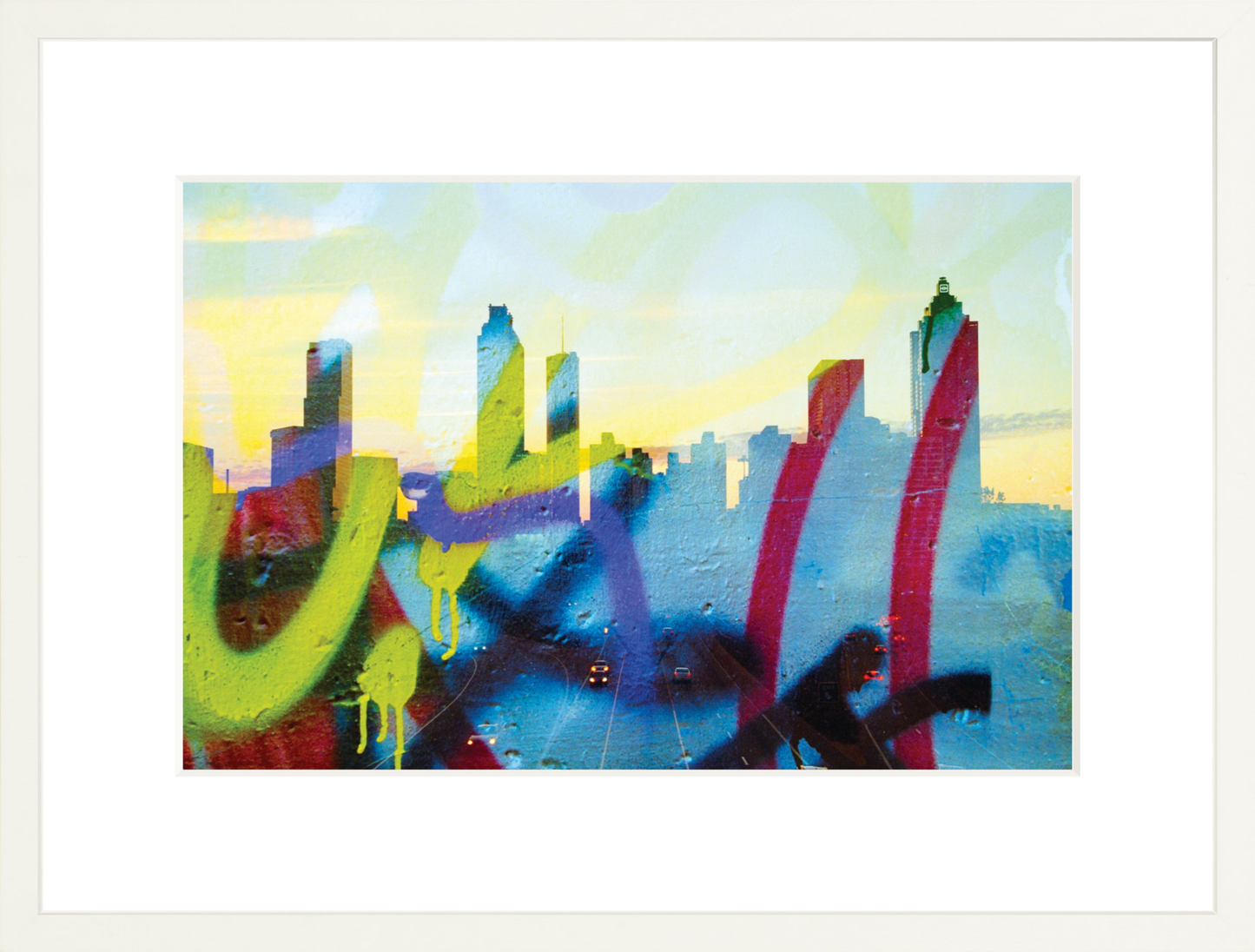 Graffiti Atlanta Skyline