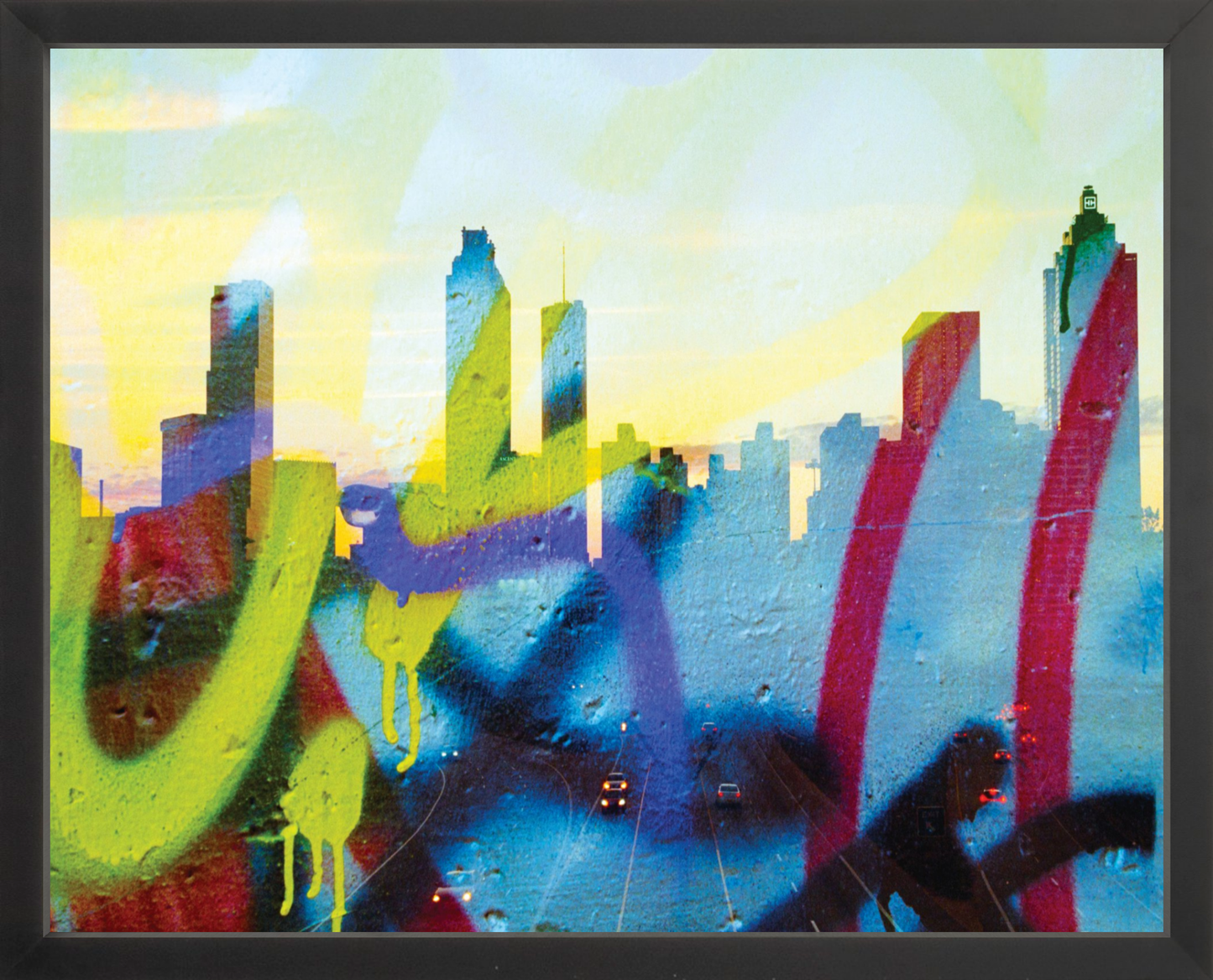 Graffiti Atlanta Skyline