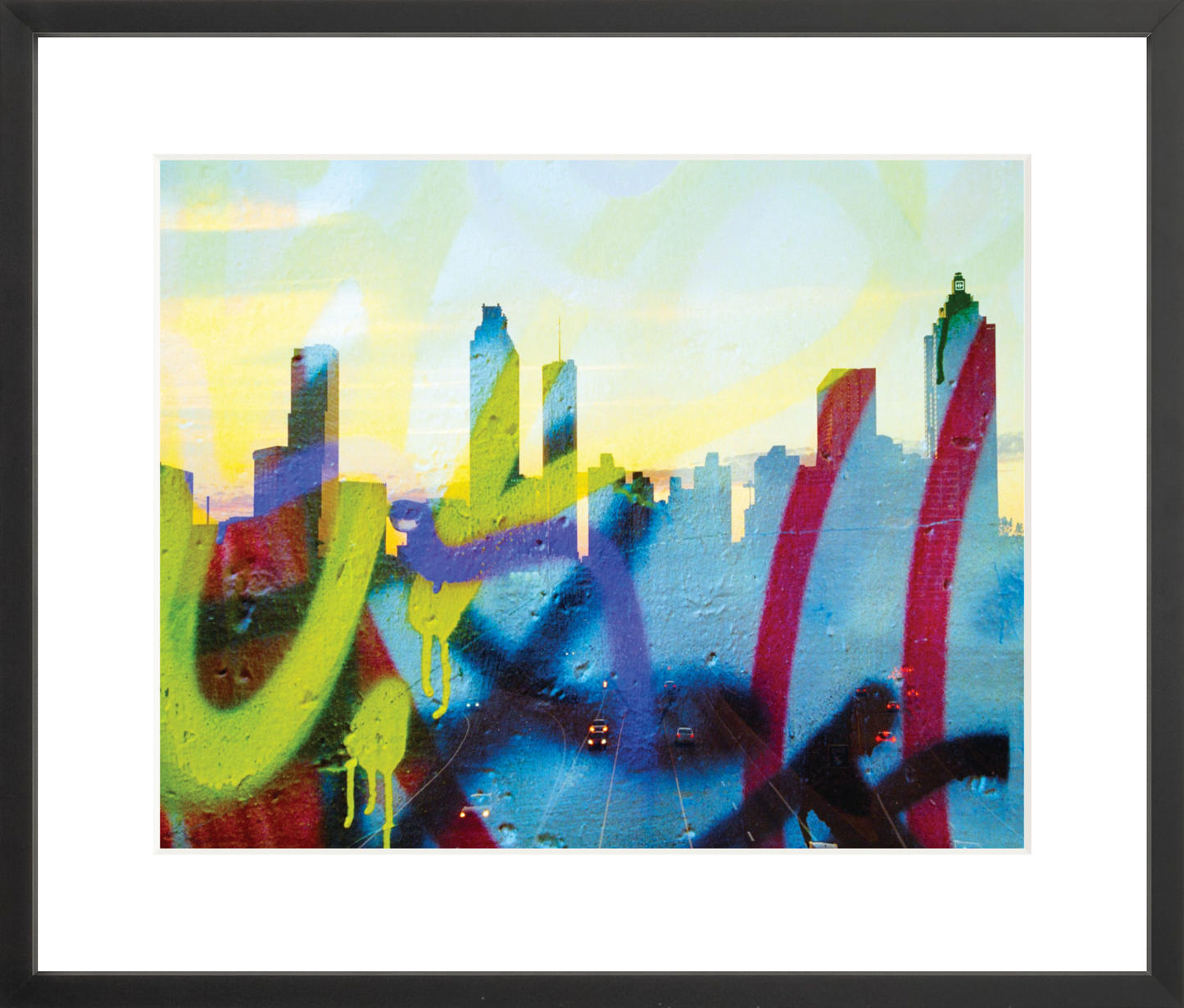 Graffiti Atlanta Skyline