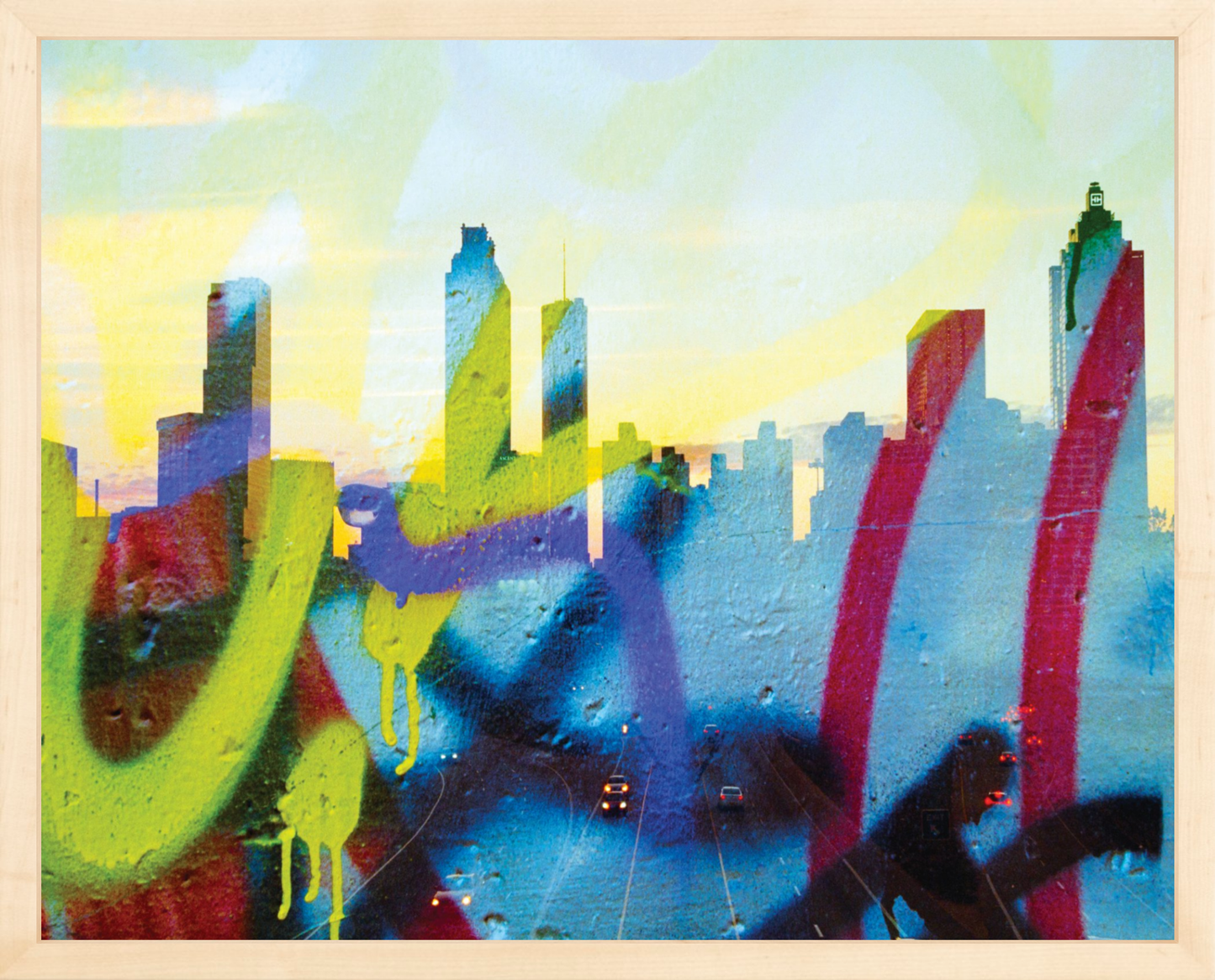 Graffiti Atlanta Skyline