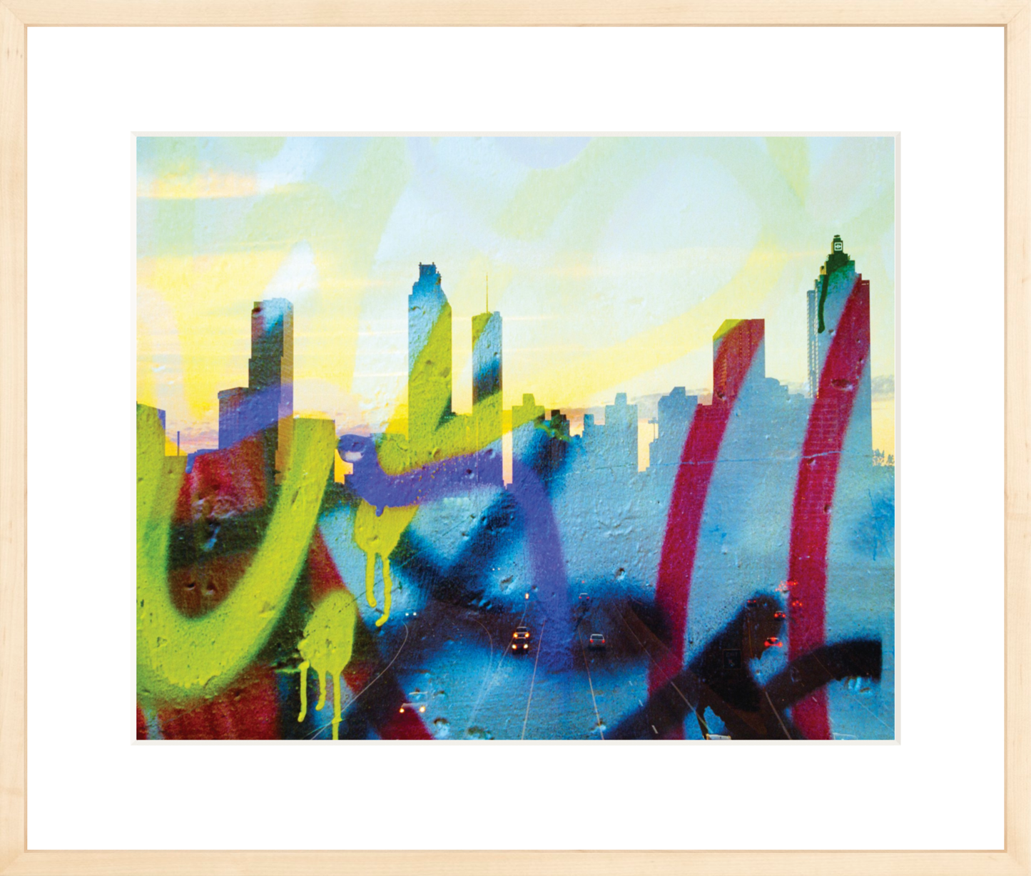 Graffiti Atlanta Skyline