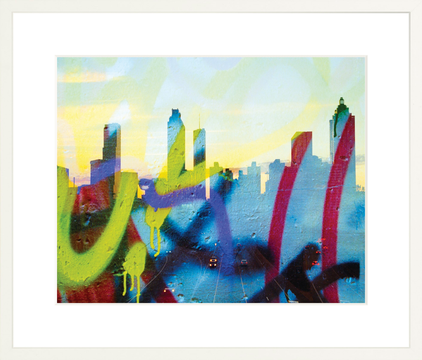 Graffiti Atlanta Skyline