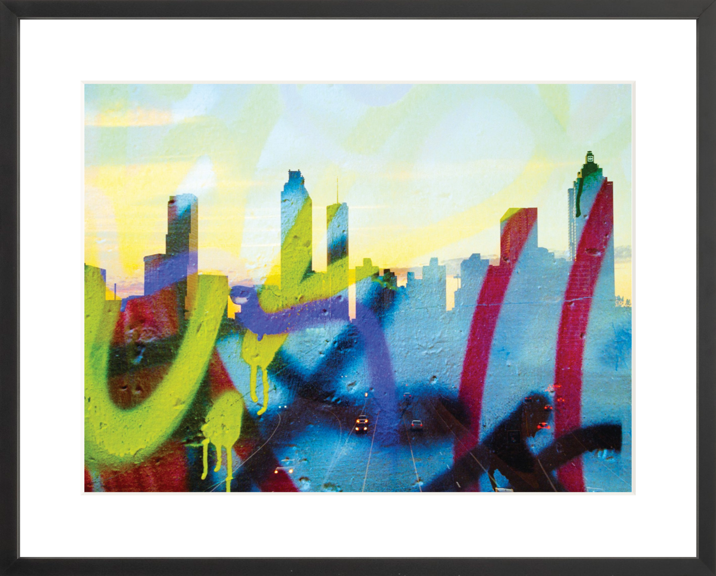 Graffiti Atlanta Skyline