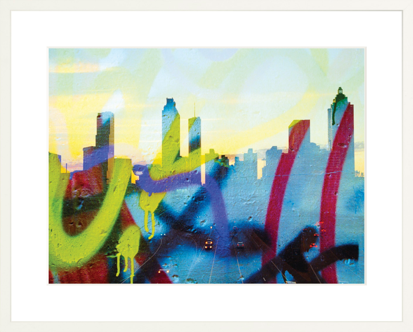 Graffiti Atlanta Skyline