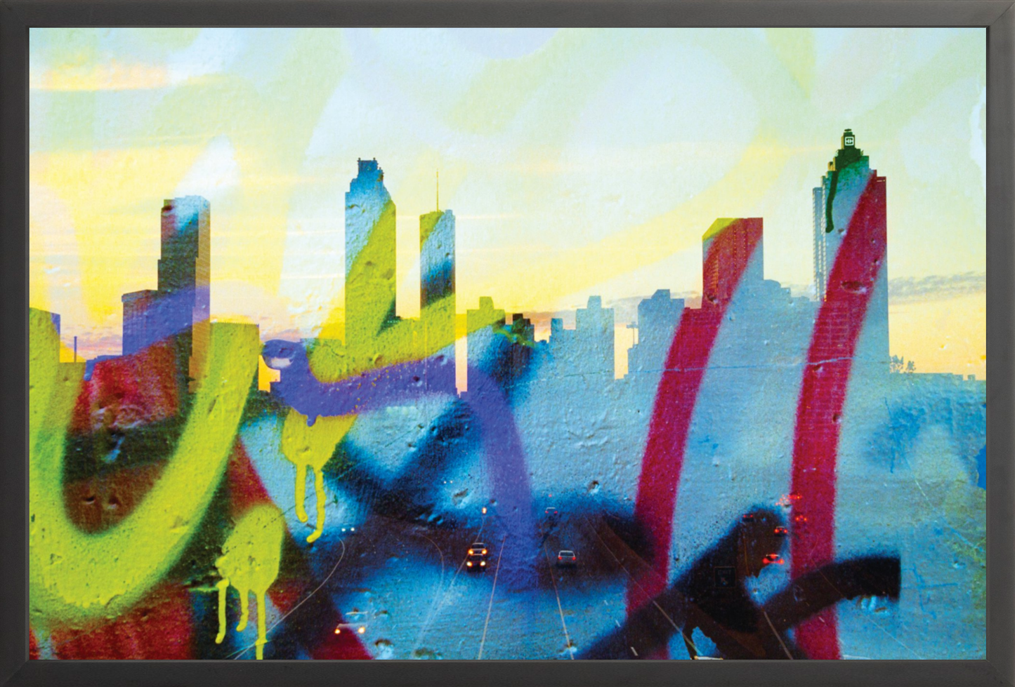 Graffiti Atlanta Skyline