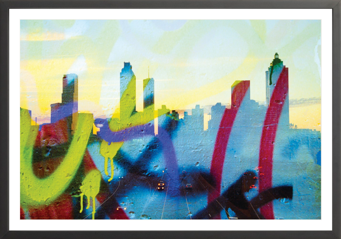 Graffiti Atlanta Skyline