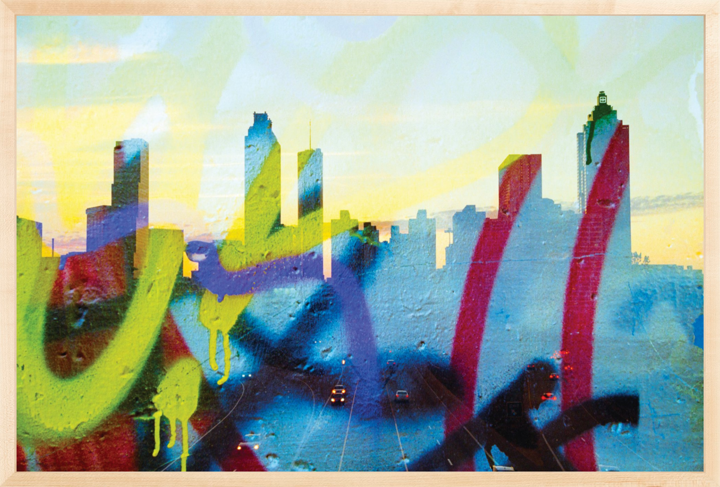 Graffiti Atlanta Skyline