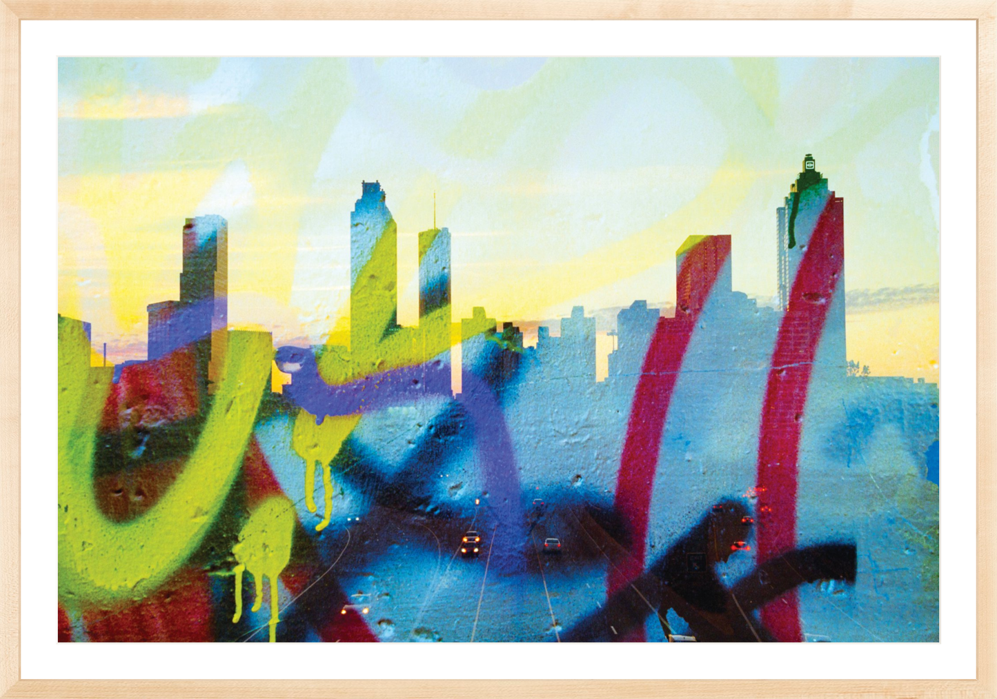 Graffiti Atlanta Skyline