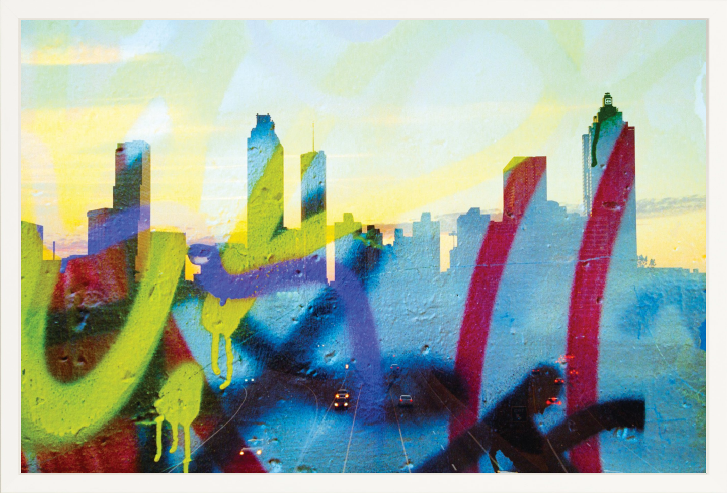 Graffiti Atlanta Skyline