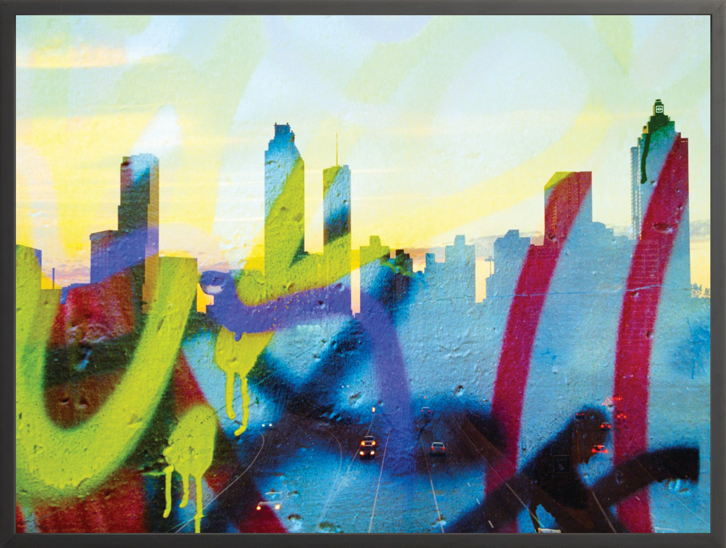 Graffiti Atlanta Skyline