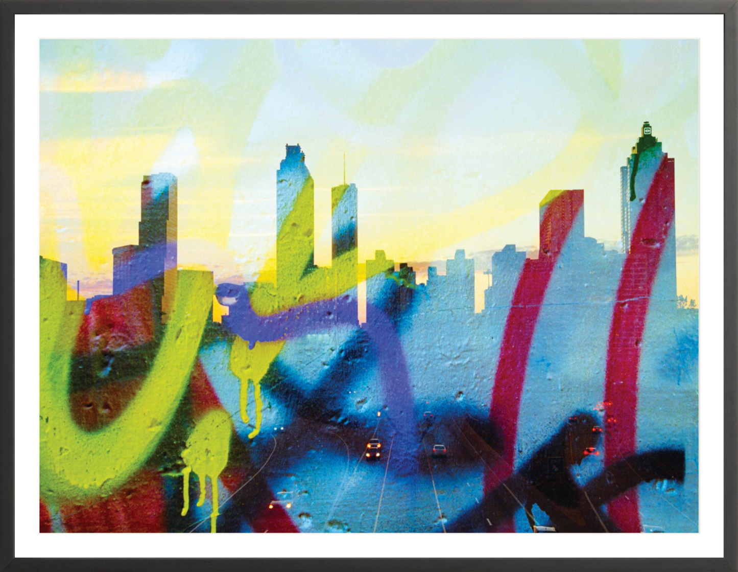 Graffiti Atlanta Skyline