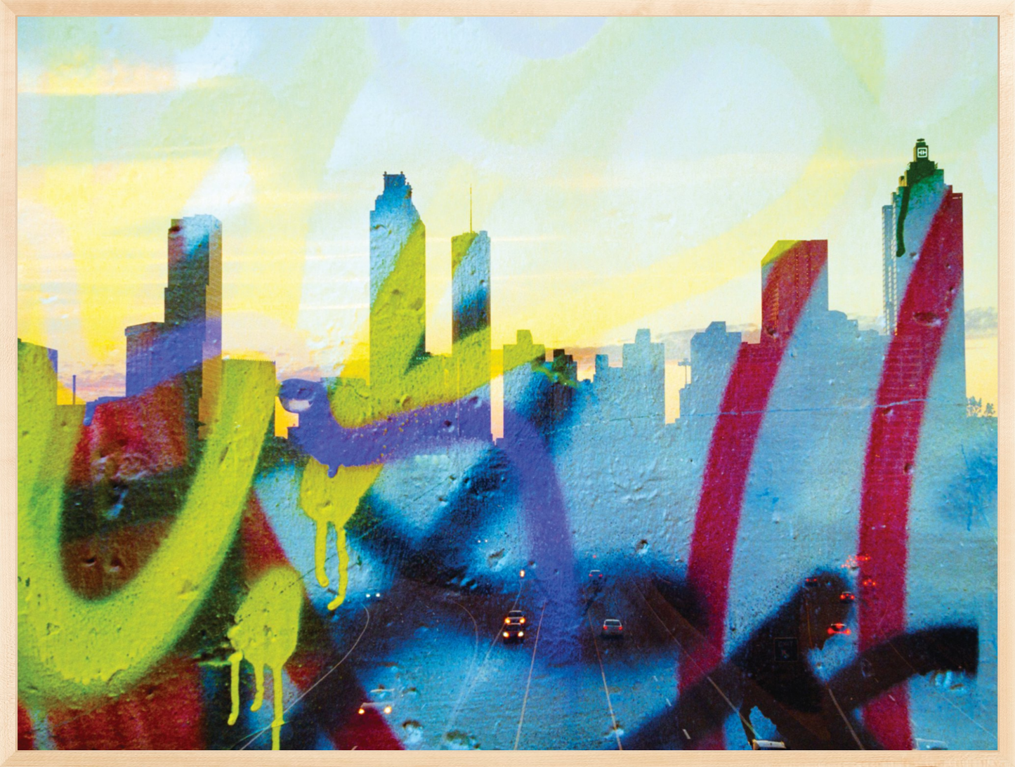 Graffiti Atlanta Skyline