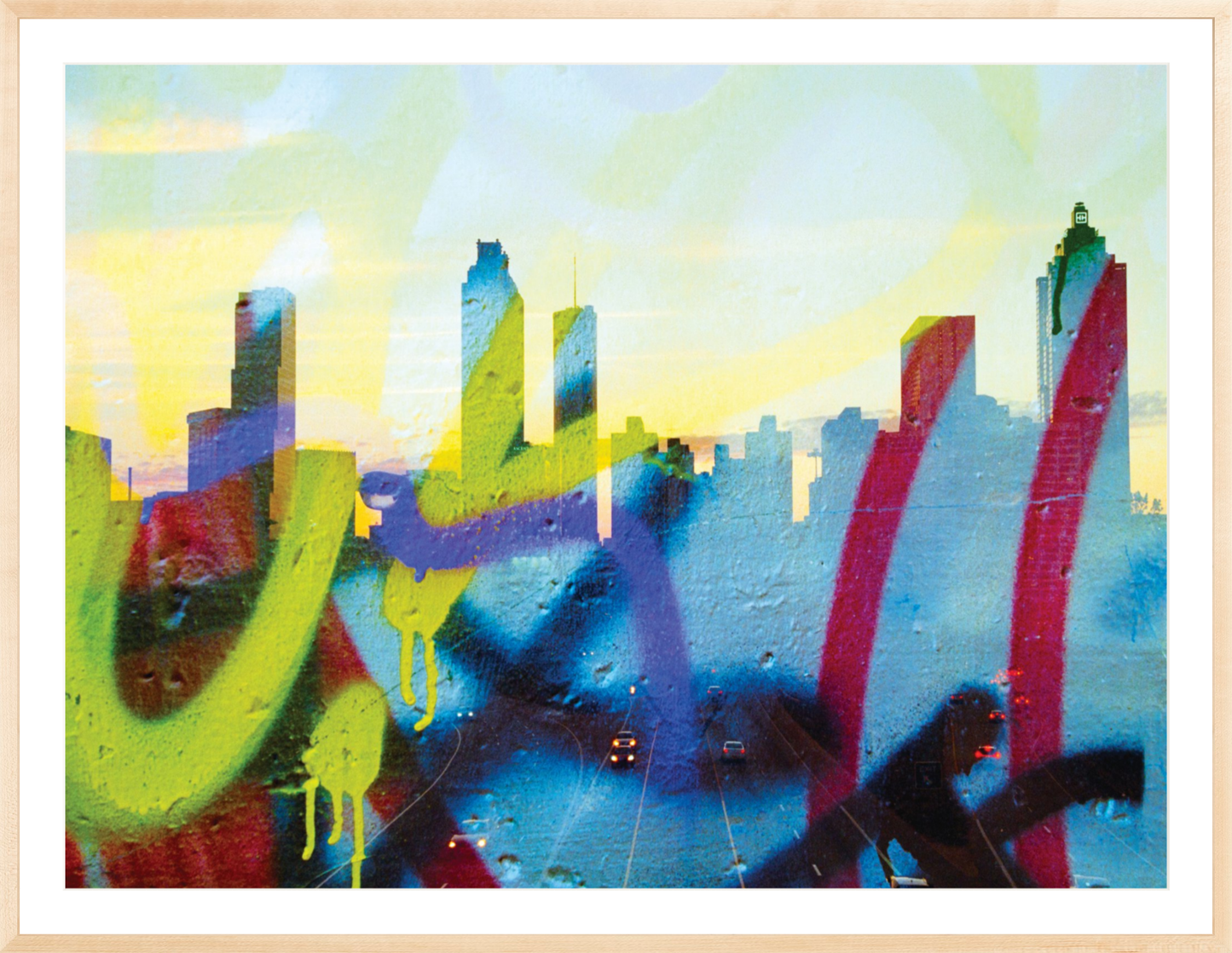 Graffiti Atlanta Skyline