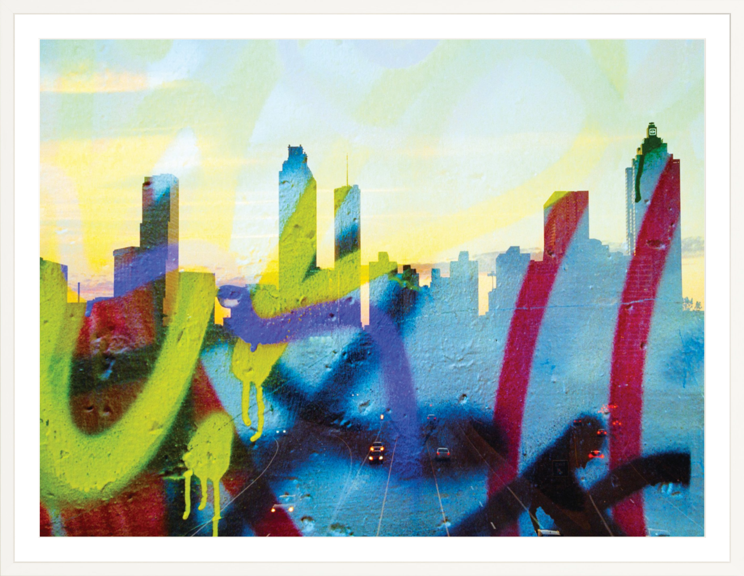 Graffiti Atlanta Skyline