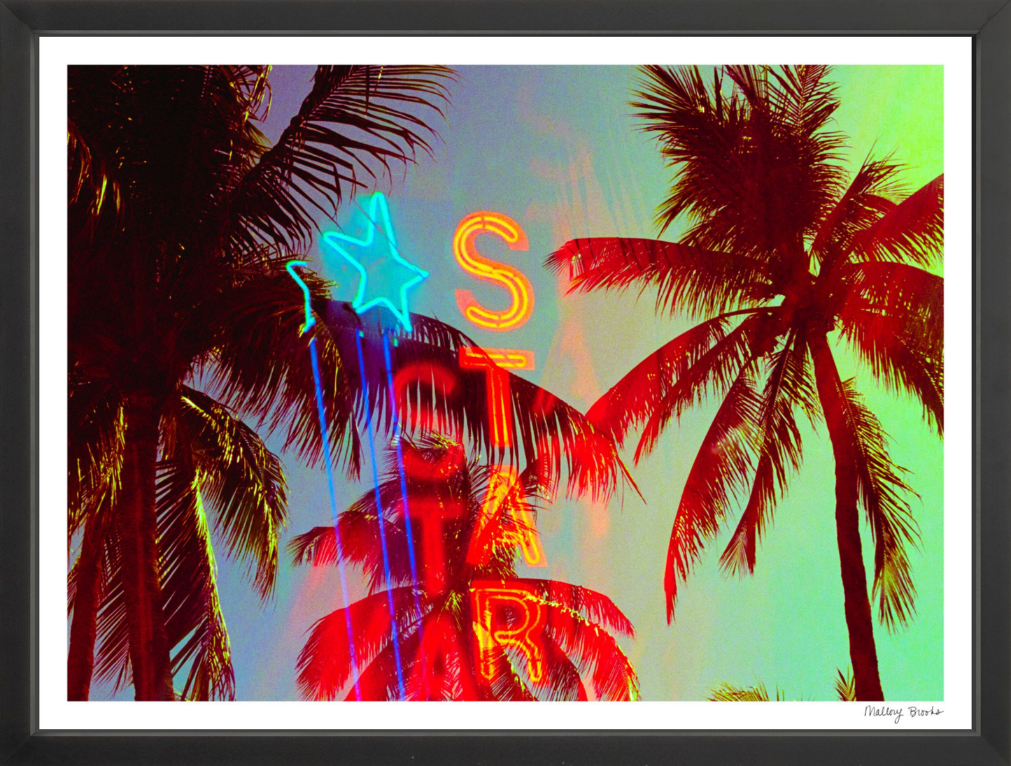 Neon Star Palms No. 2