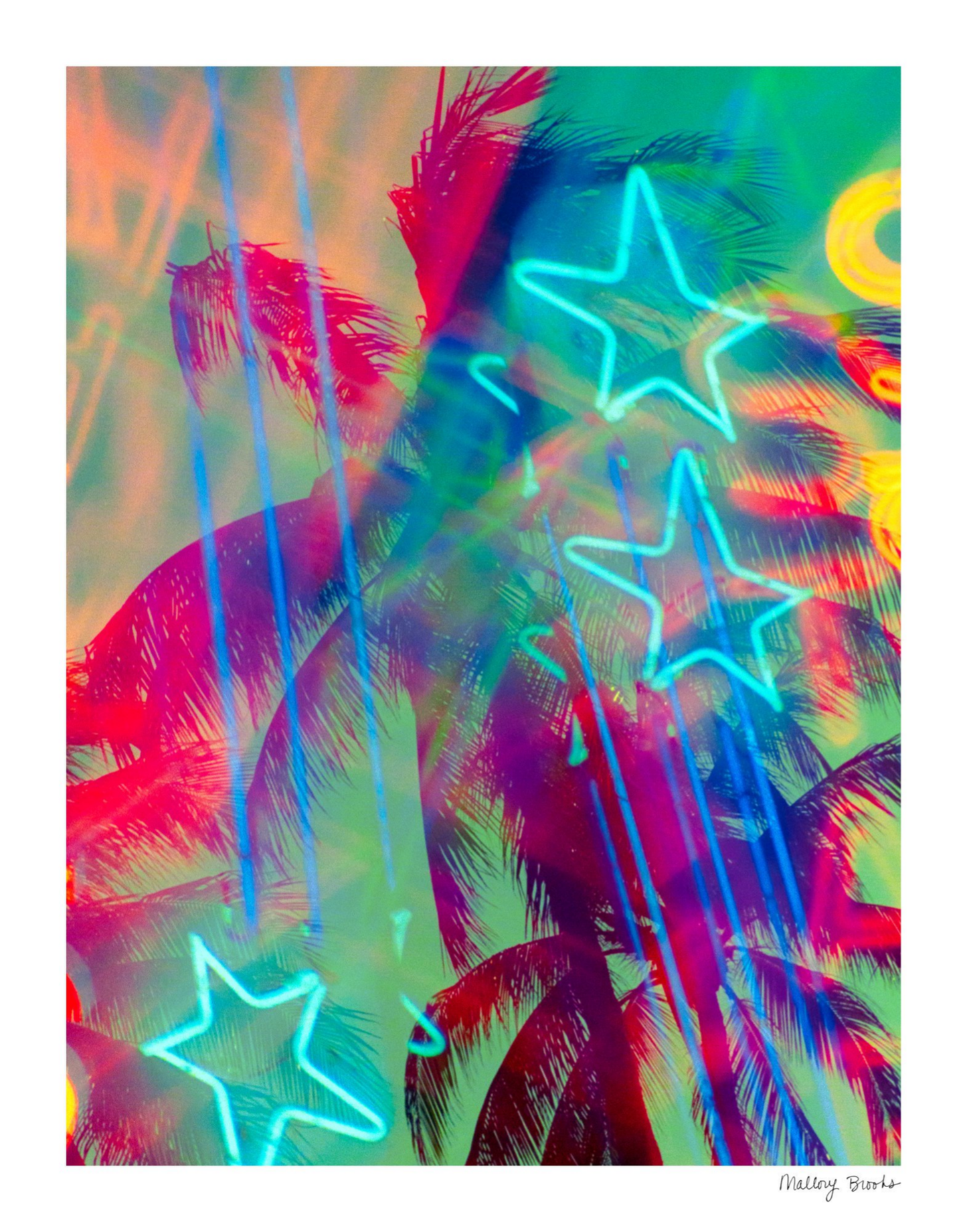 Neon Star Palms No. 3