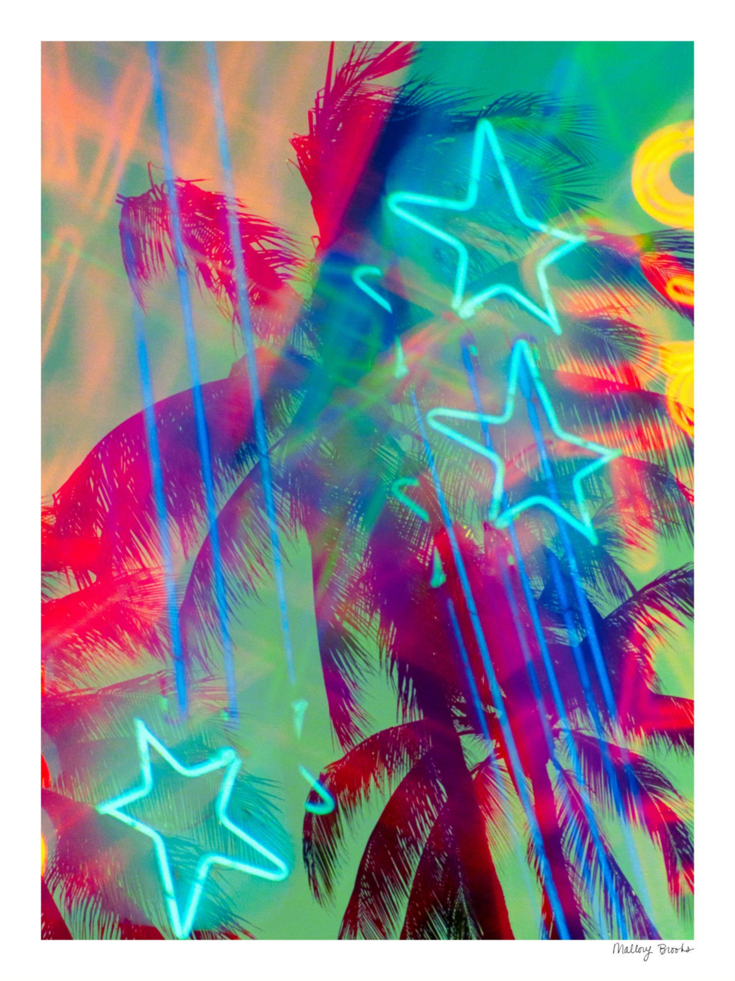 Neon Star Palms No. 3