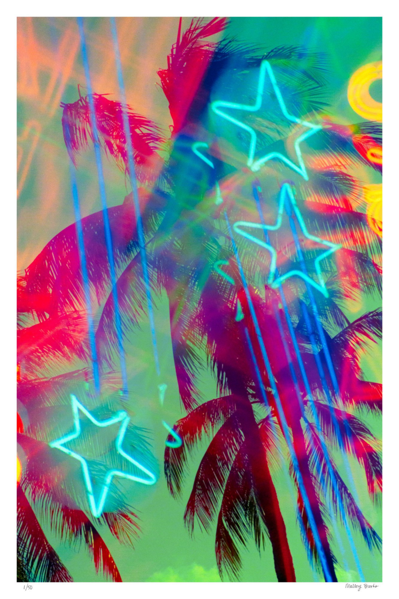 Neon Star Palms No. 3