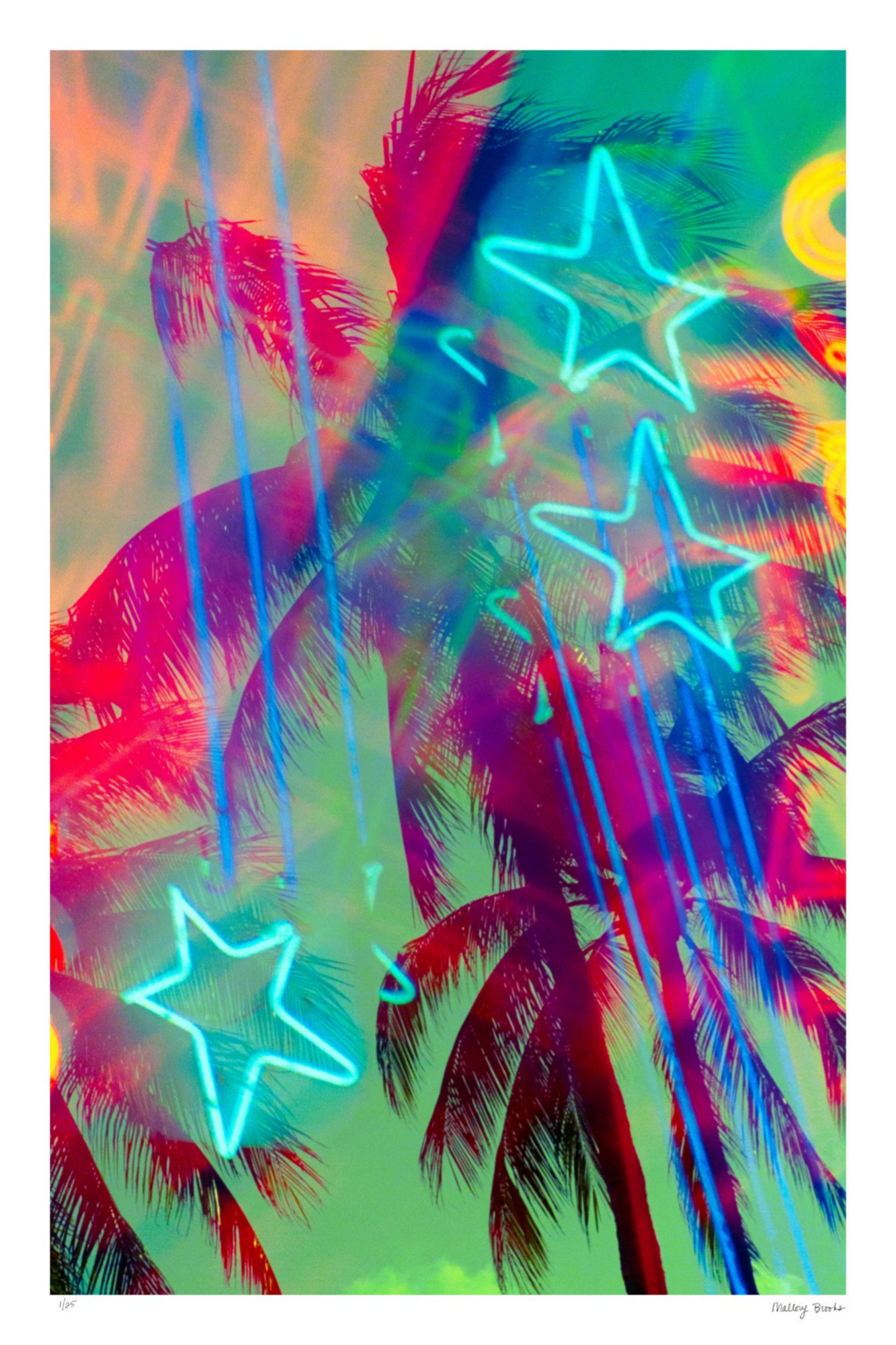 Neon Star Palms No. 3