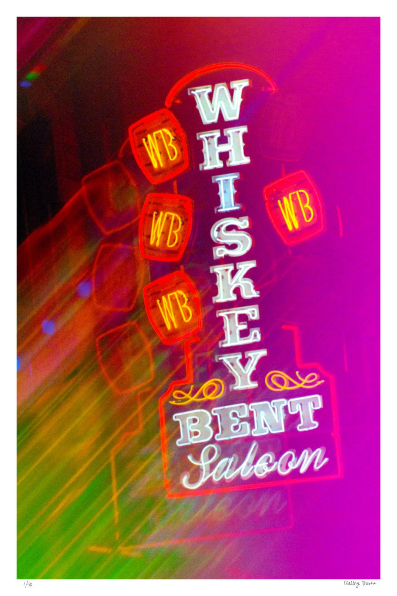 Neon Whiskey Bent Saloon