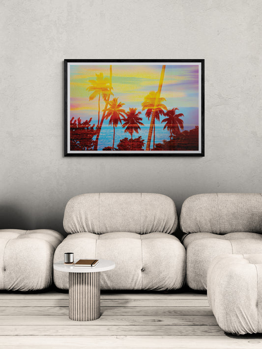 Tropical Sunset Palms