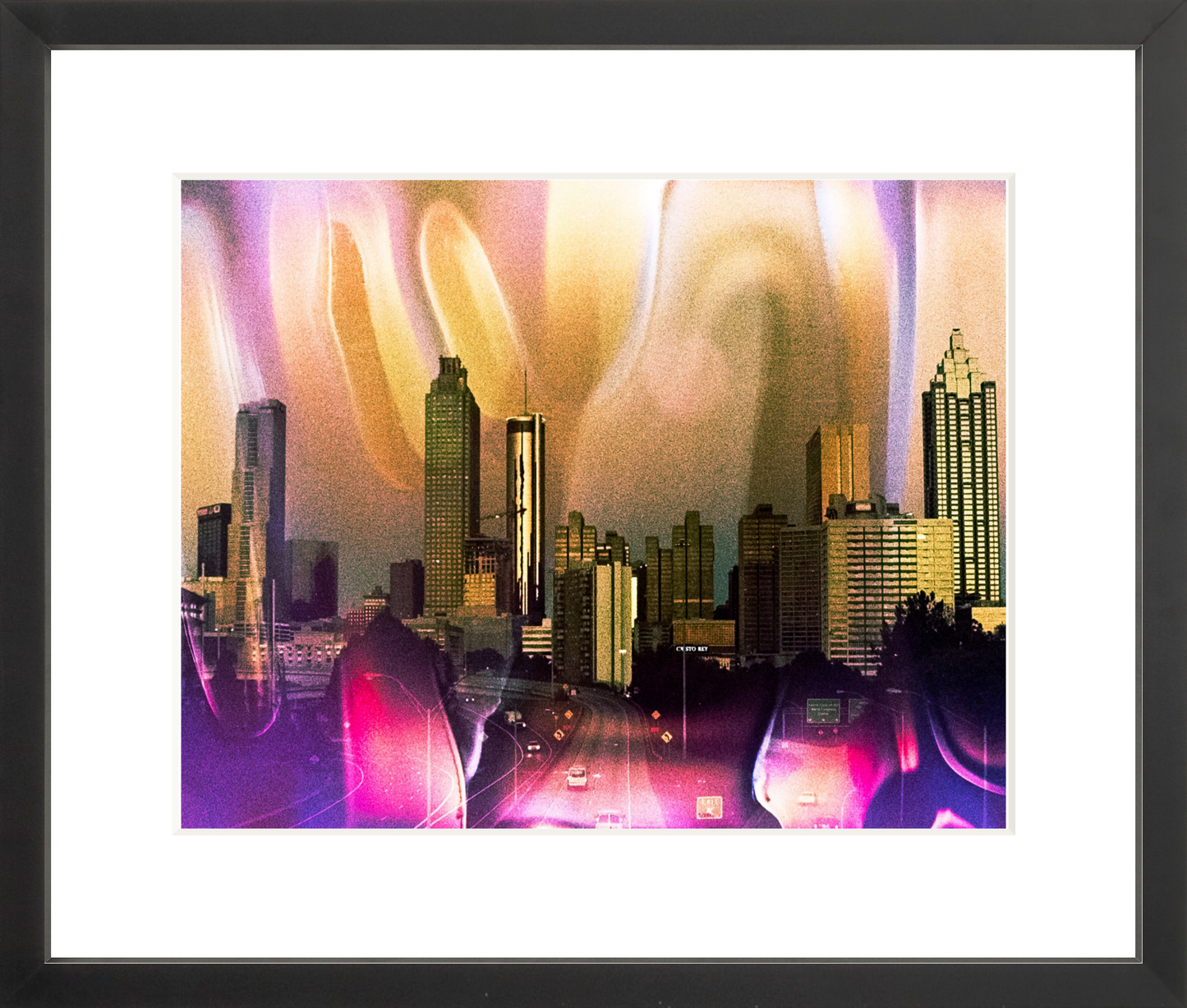 Purple & Pink Atlanta Skyline