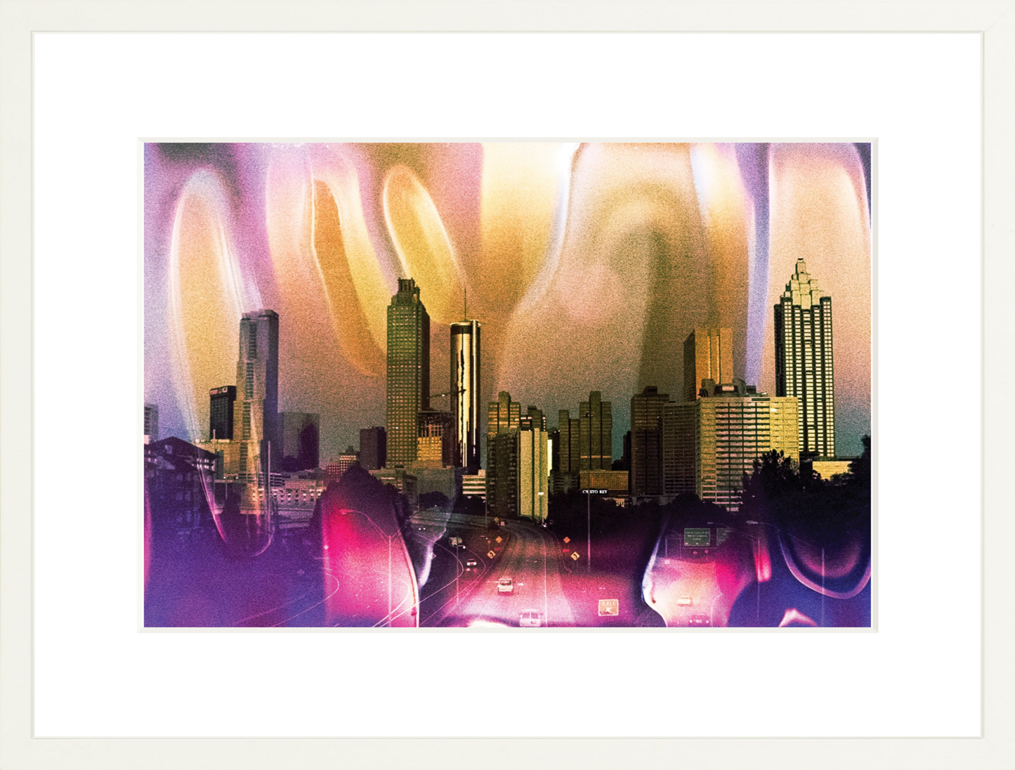 Purple & Pink Atlanta Skyline