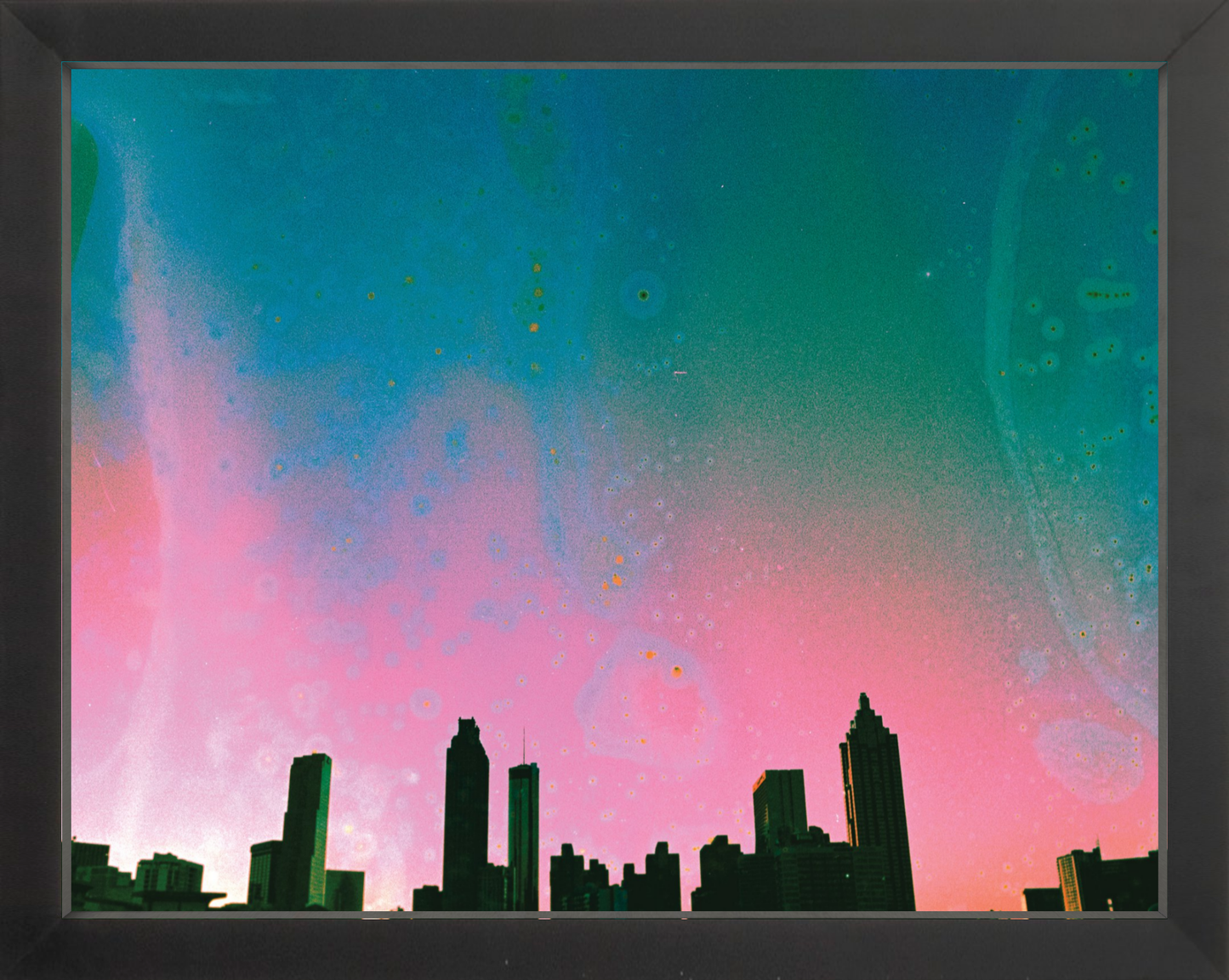 Teal & Pink Atlanta Skyline