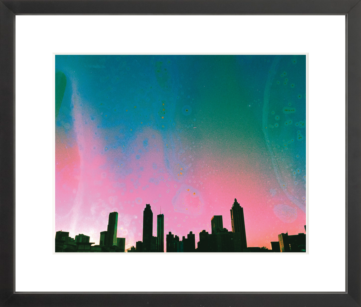 Teal & Pink Atlanta Skyline