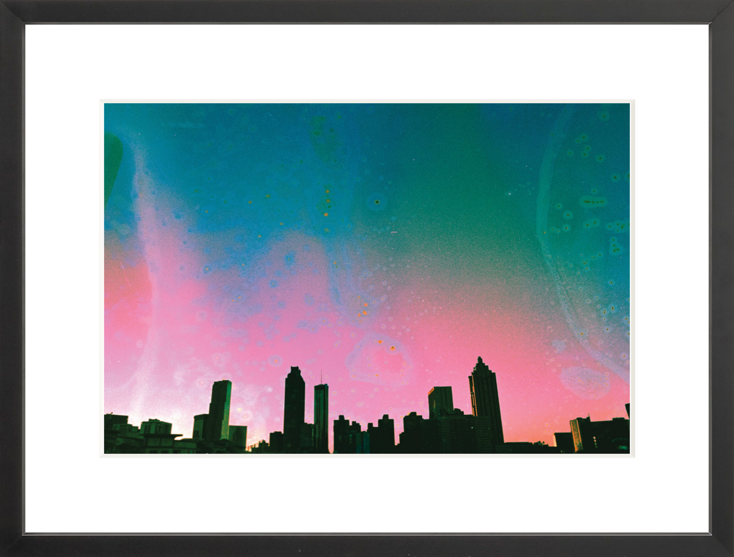 Teal & Pink Atlanta Skyline