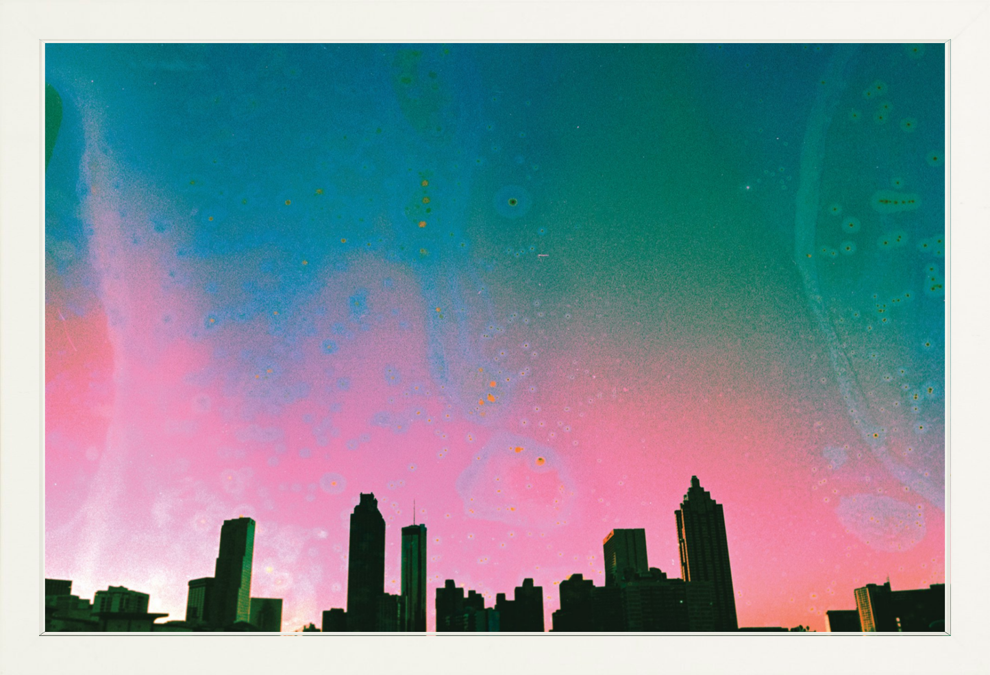 Teal & Pink Atlanta Skyline