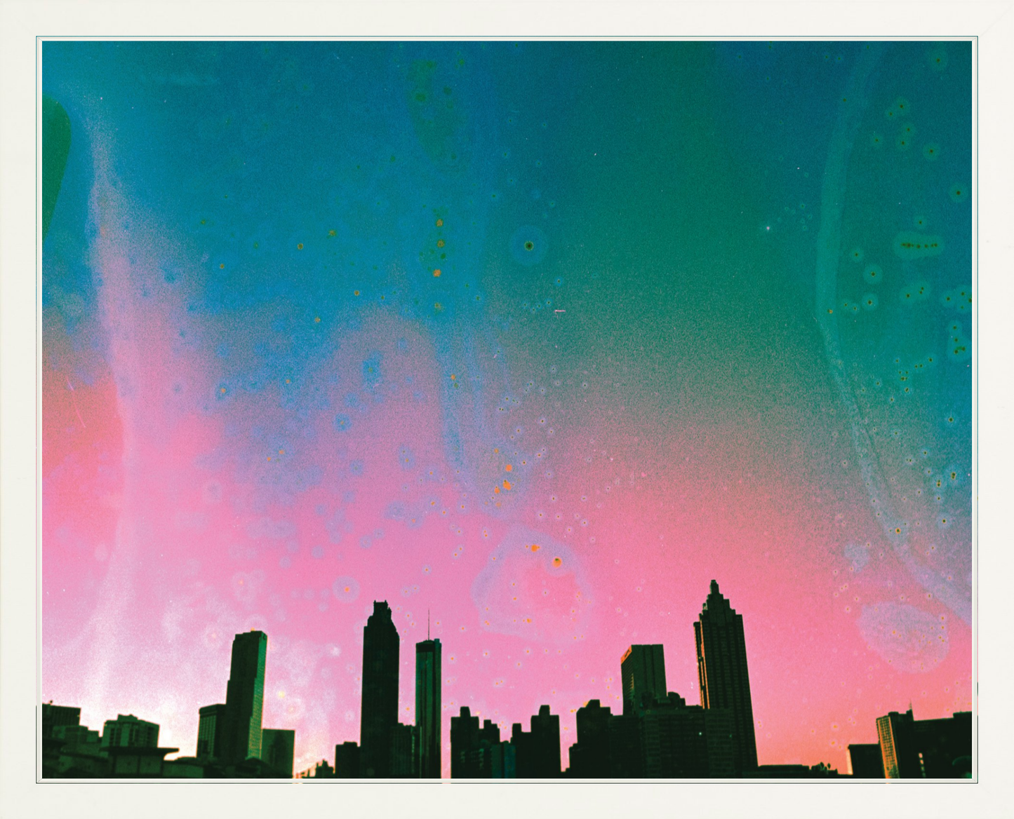 Teal & Pink Atlanta Skyline