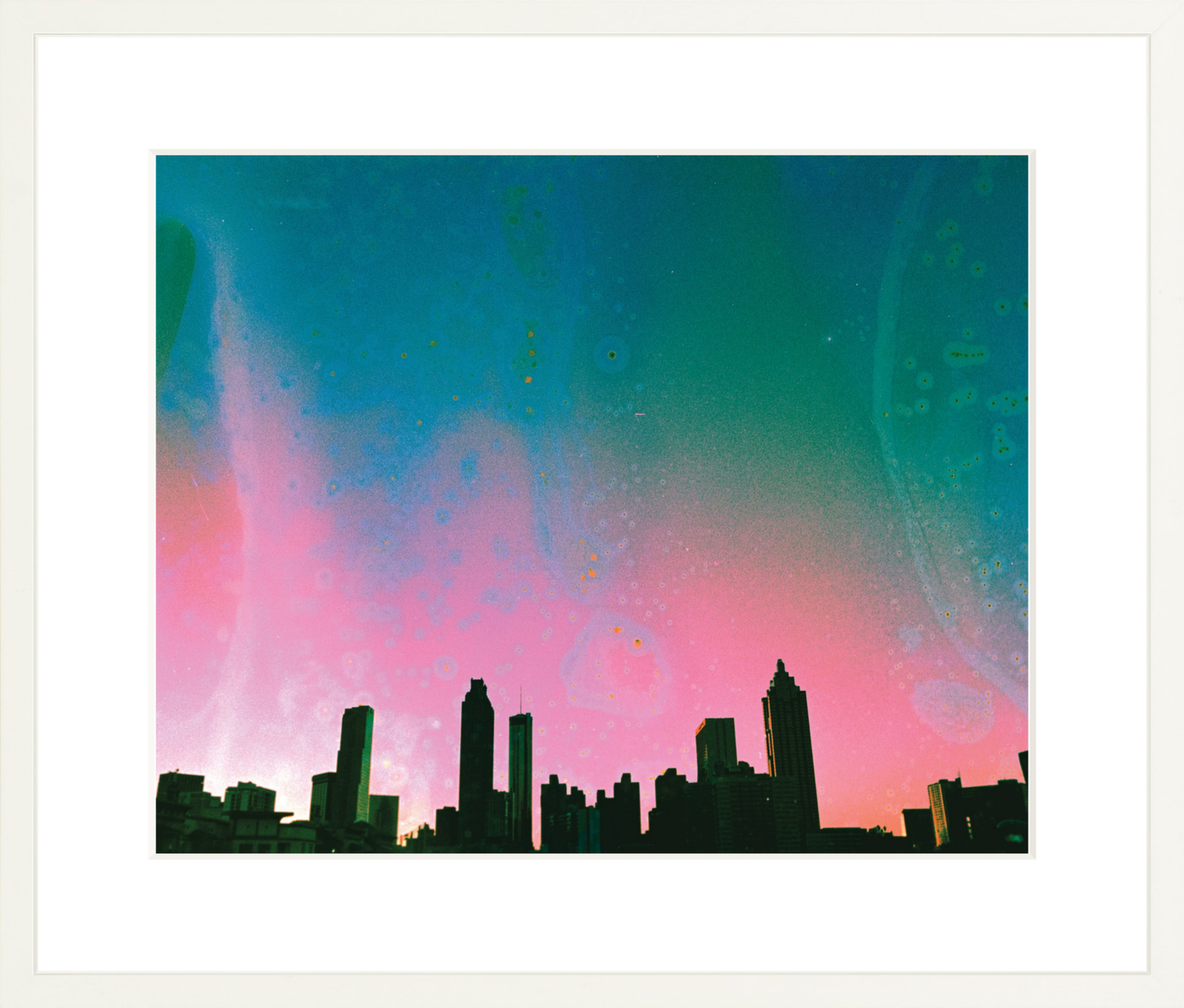 Teal & Pink Atlanta Skyline