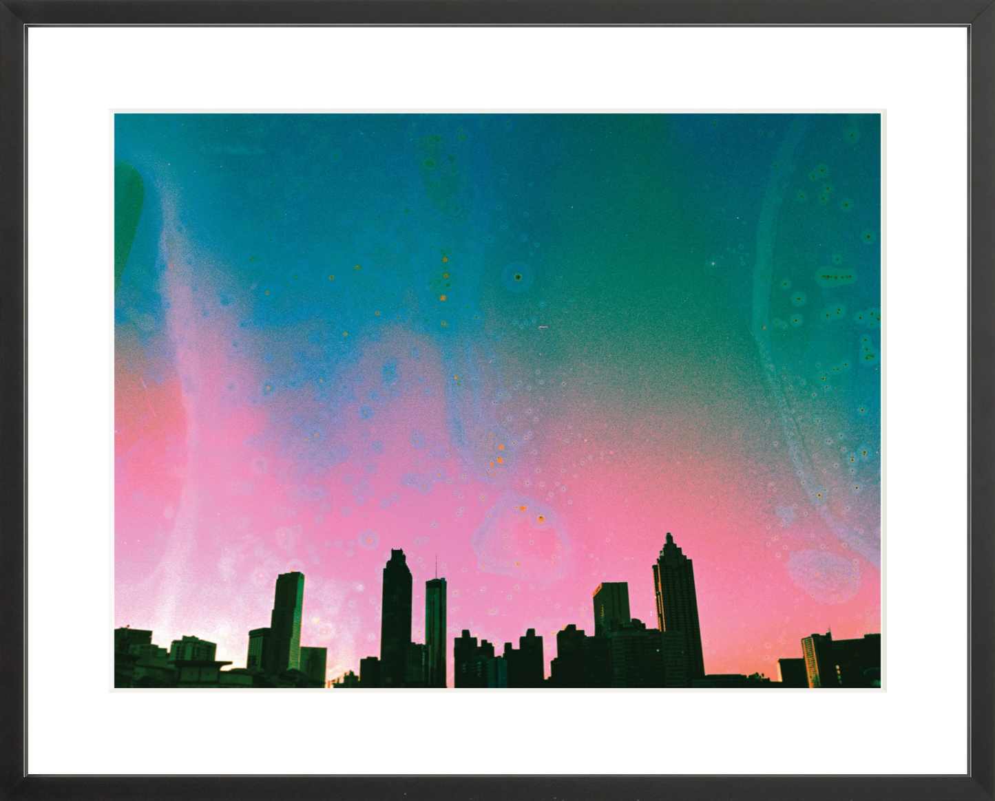 Teal & Pink Atlanta Skyline