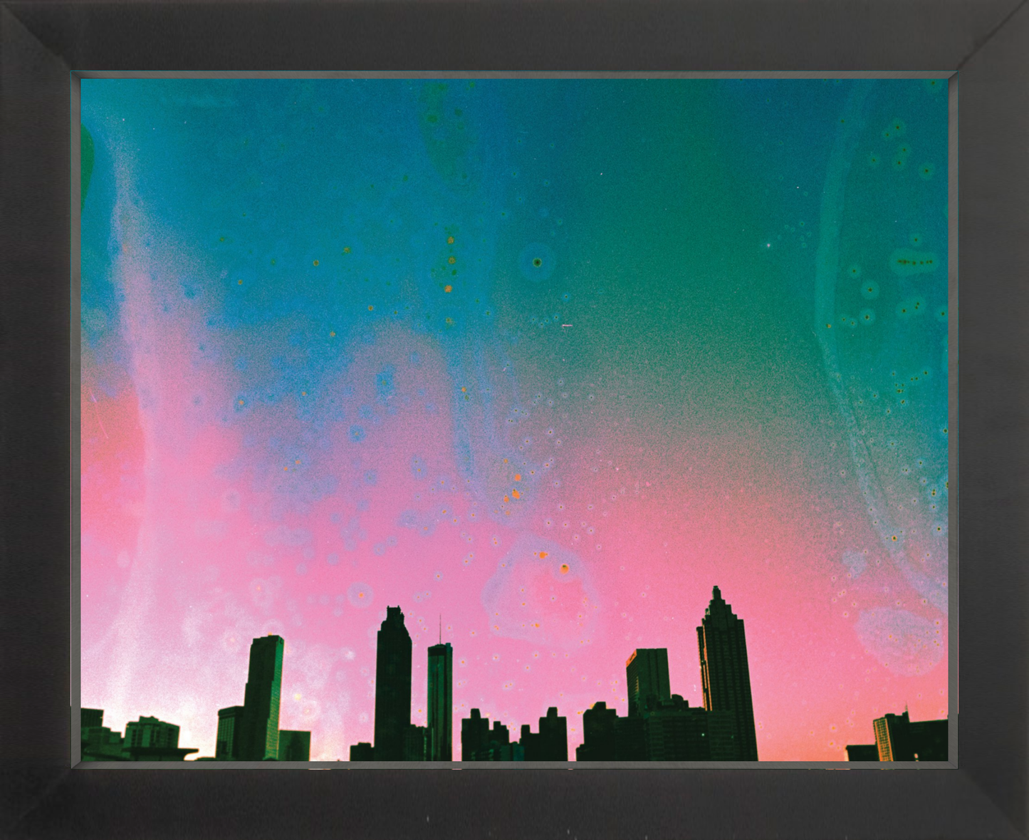 Teal & Pink Atlanta Skyline